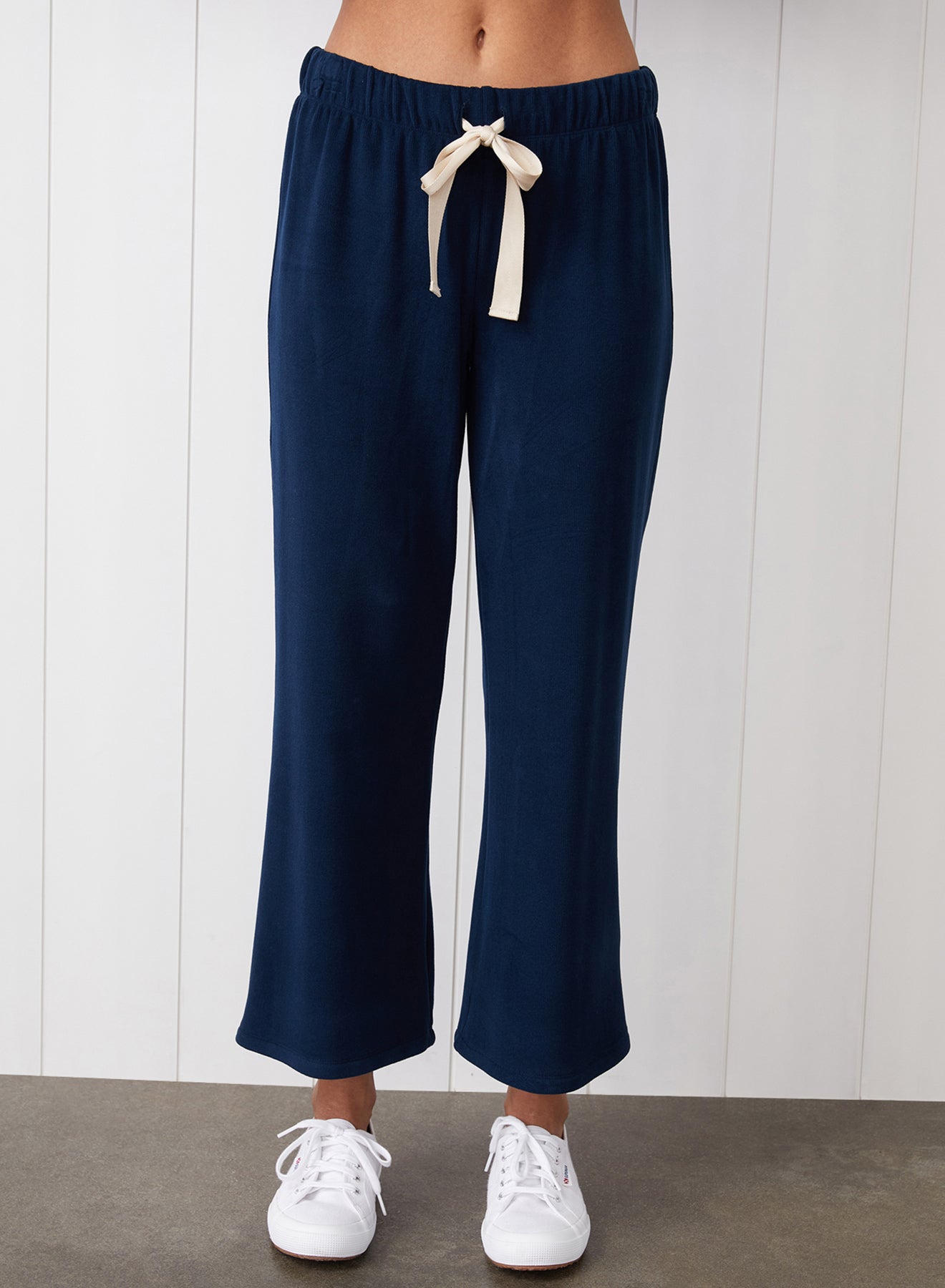 Stateside Honeyluxe Drawstring Cropped Flare Pant 5786