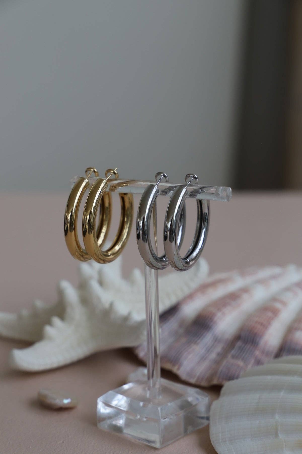 Katie Waltman Colette Silver Hoops