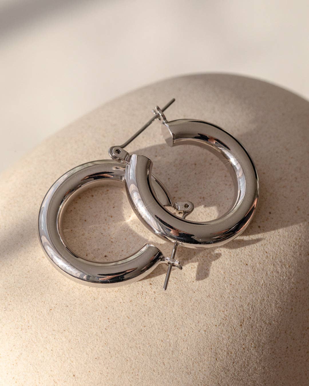 Luv AJ Baby Amalfi Tube Hoops- Silver