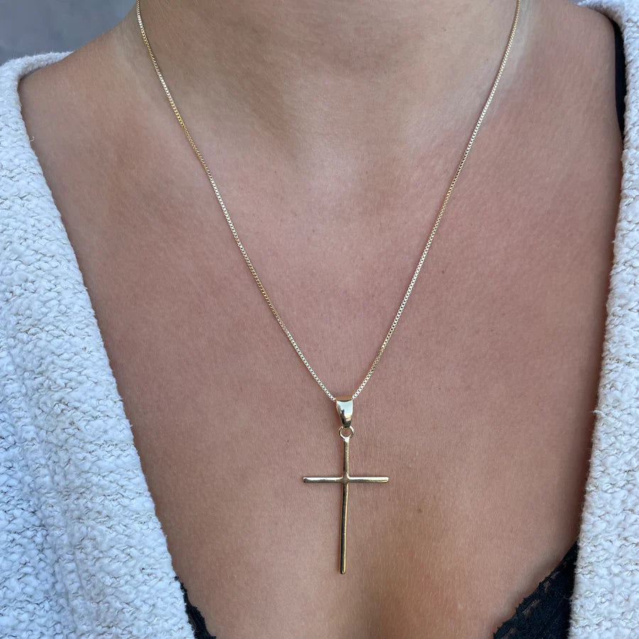 Joy Dravecky Cross Necklace JD-NCR2-G