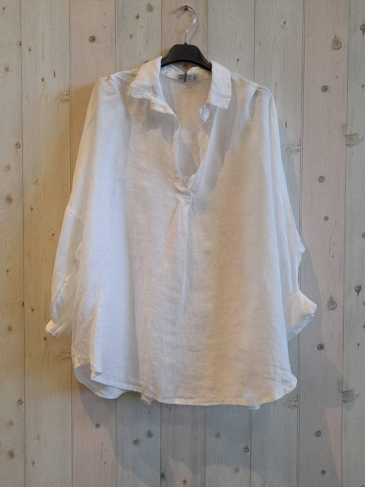 European Linen Collared Blouse 88179