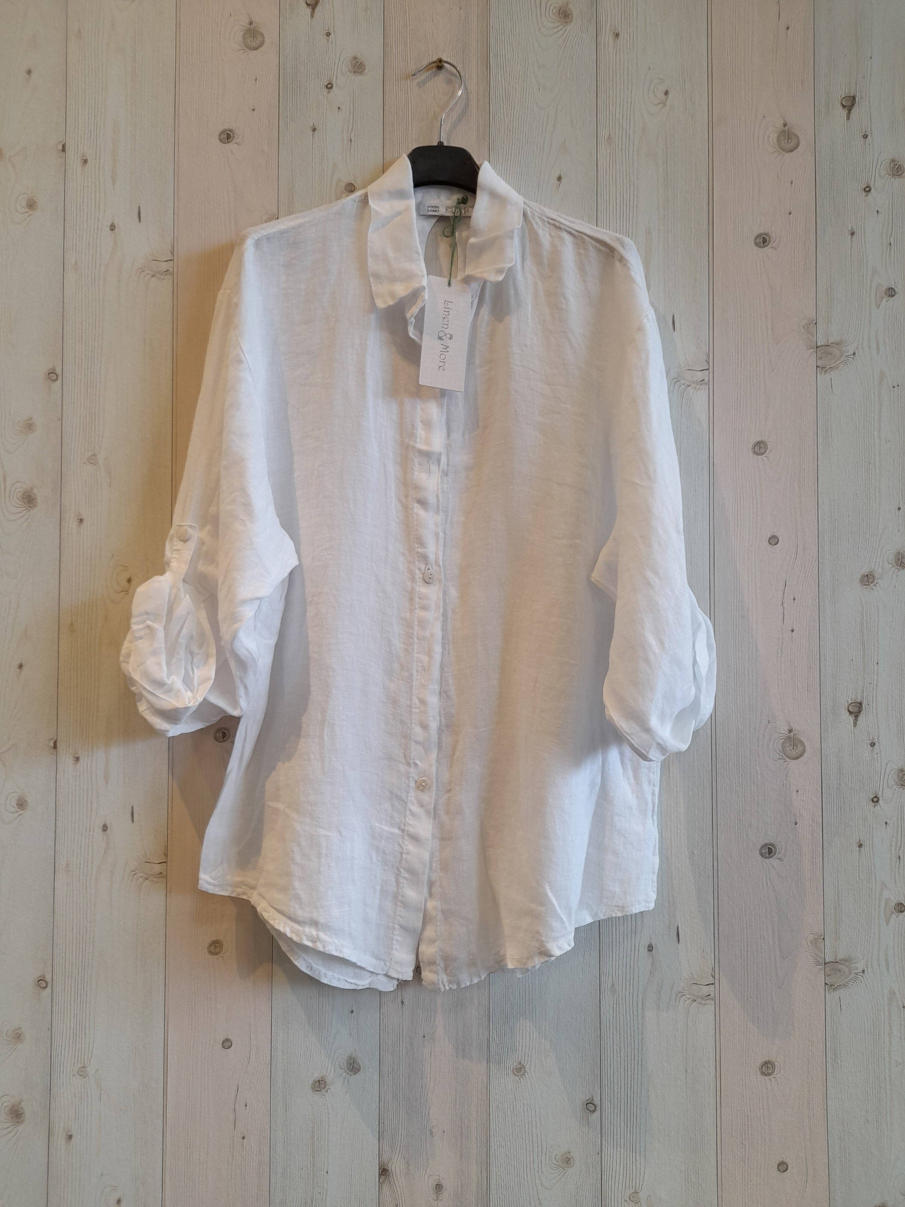 European Linen Collection Elbow Sleeve Shirt 83439