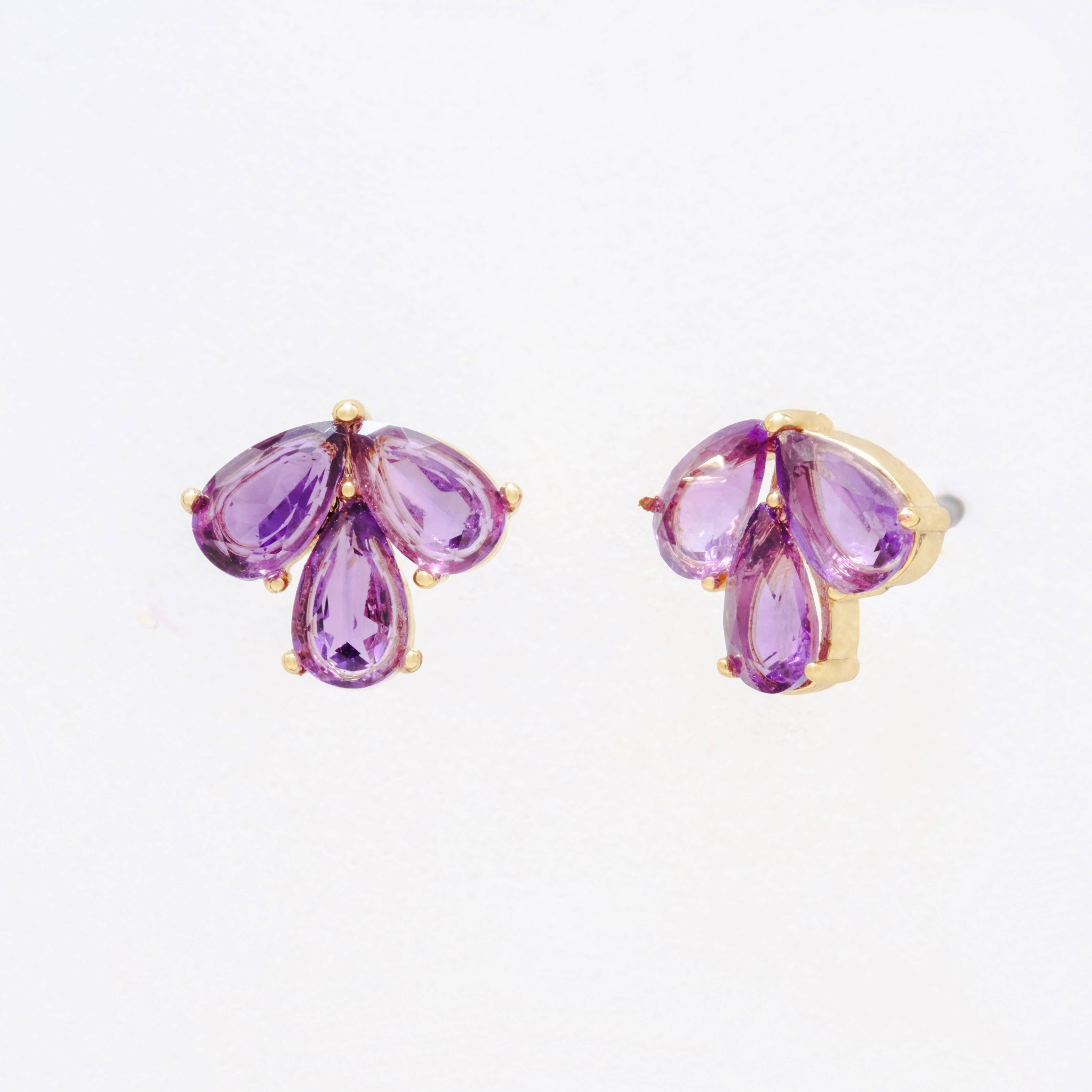 Heilo Jewelry Sophia Amethyst Earrings