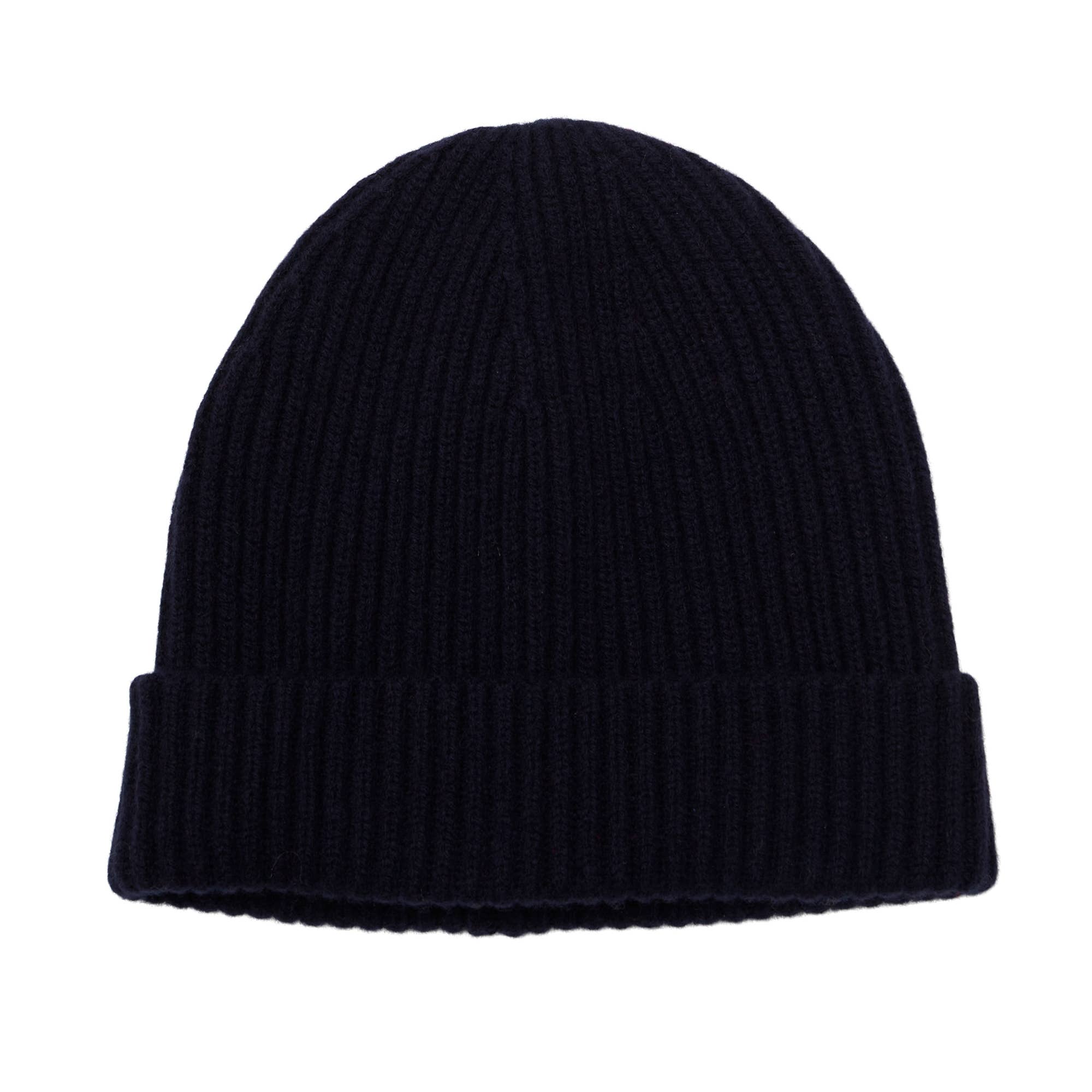 Somerville Rib Knit Beanie Merino - Navy