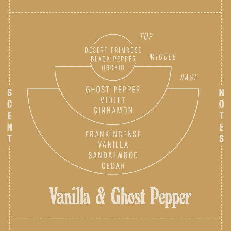 P.F. Candle Co. Standard Candle - Vanilla & Ghost Pepper