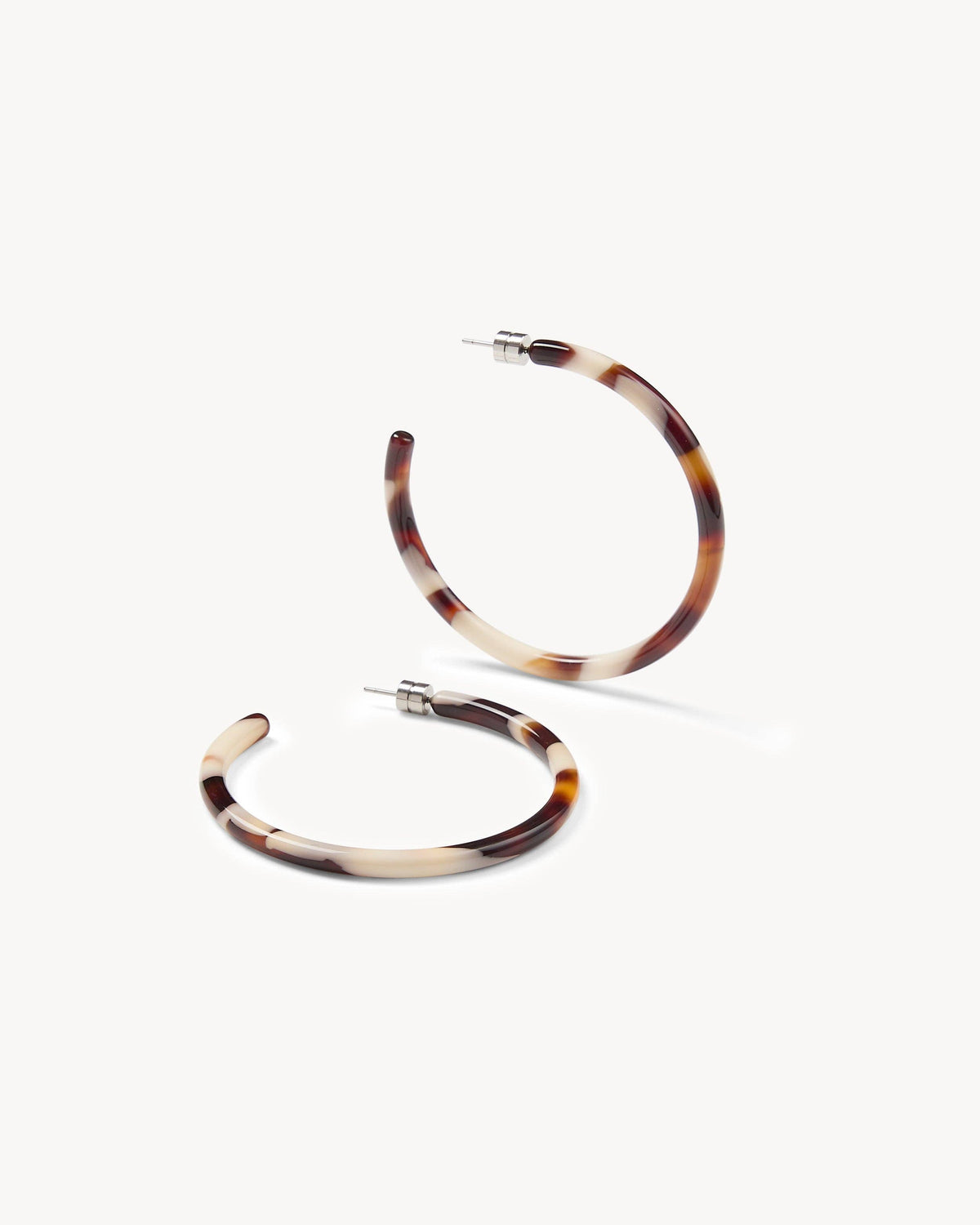 Machete Large Hoops in Mocha