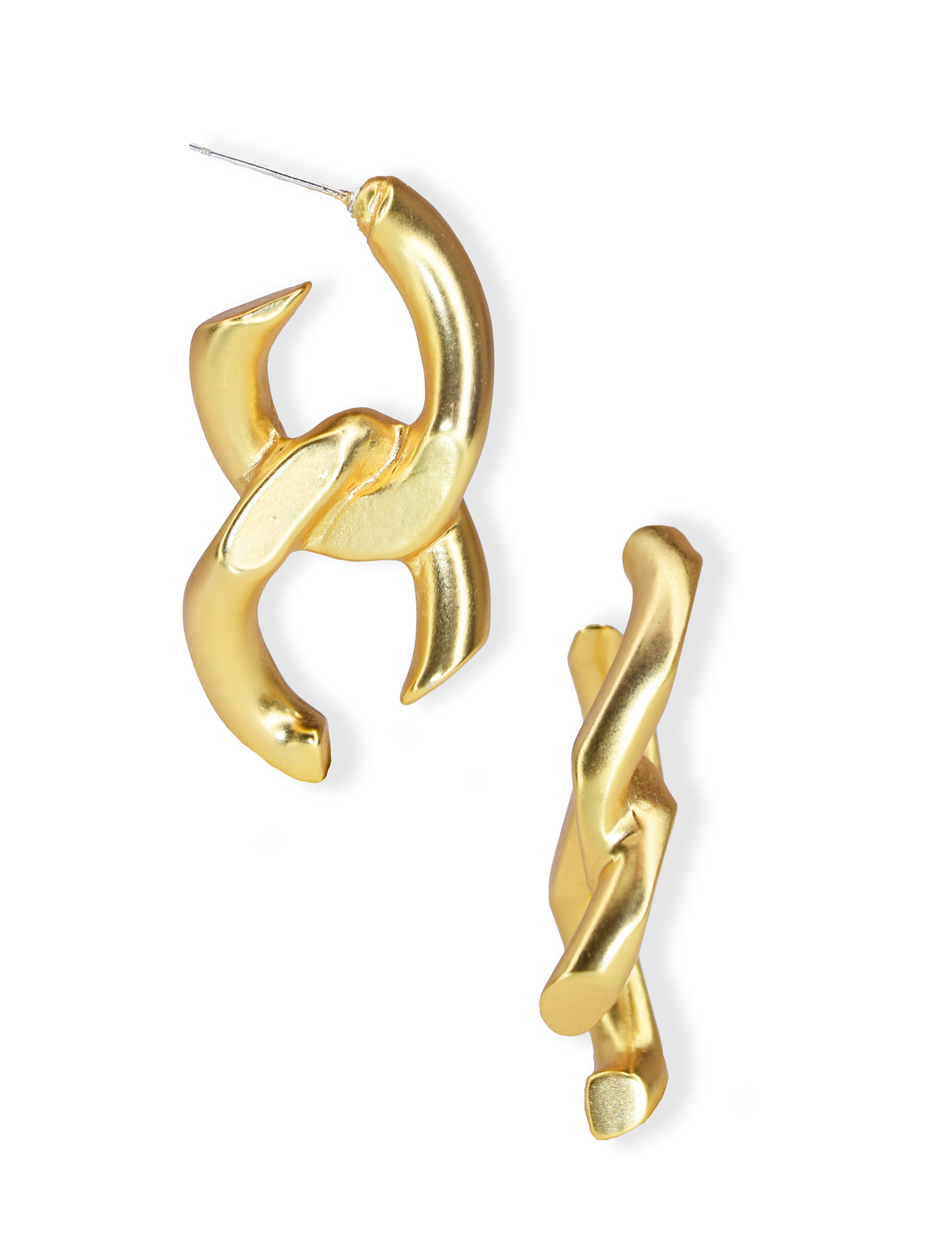 Karine Sultan Chunky Curb Link Earring E69026.10