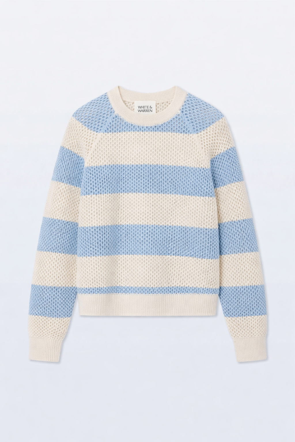 White + Warren Boucle Mesh Sweatshirt 21361A