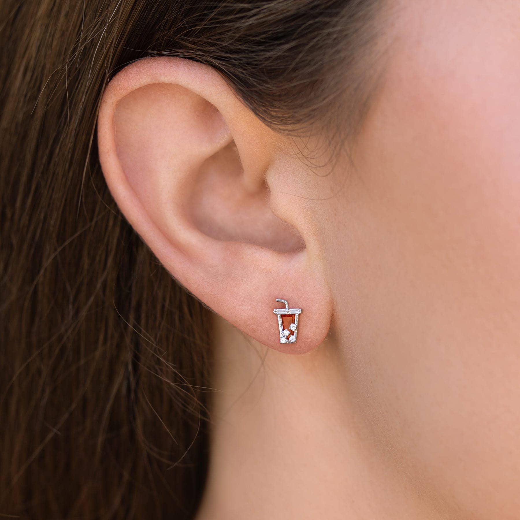 Girls Crew Iced Coffee Studs