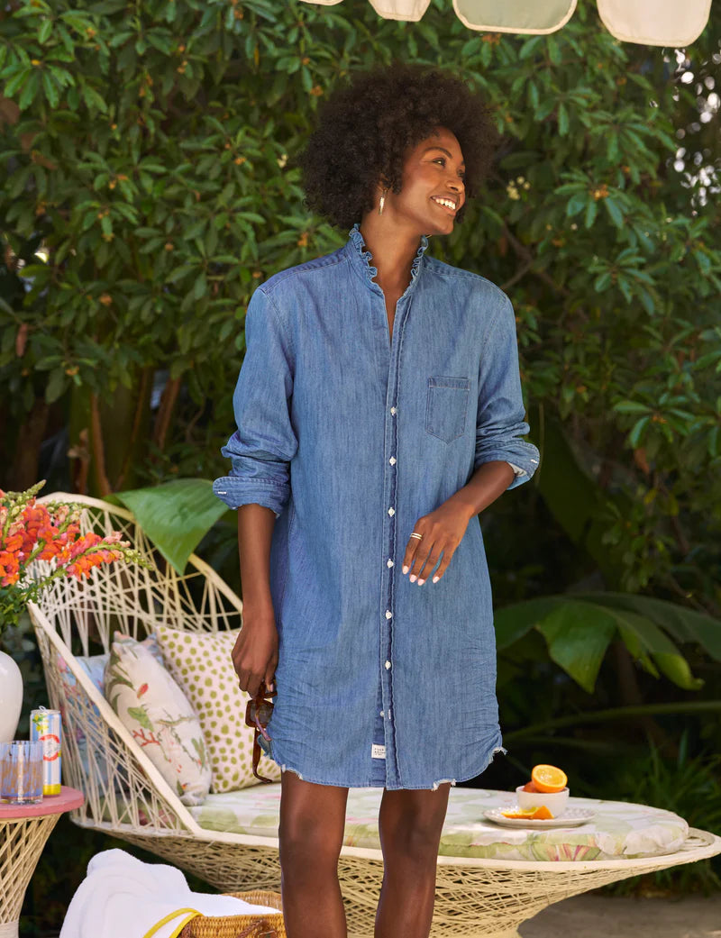 Frank & Eileen Mary Ruffle Classic Shirtdress