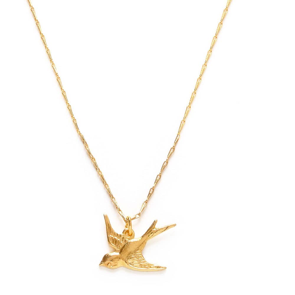 Amano Studio Tiny Swallow Bird Necklace