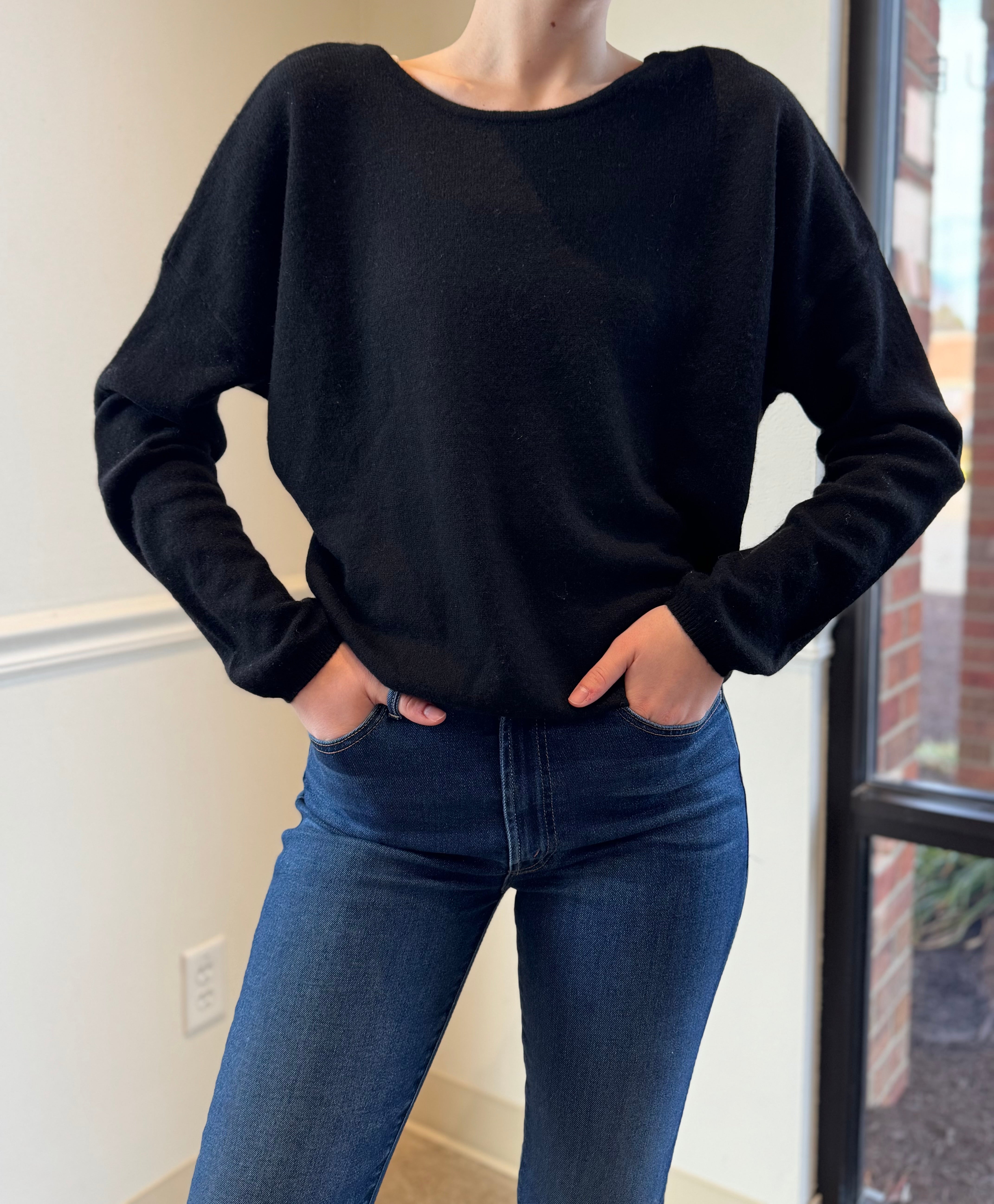 Catherine's Cashmere Candace Sexy Back Sweater