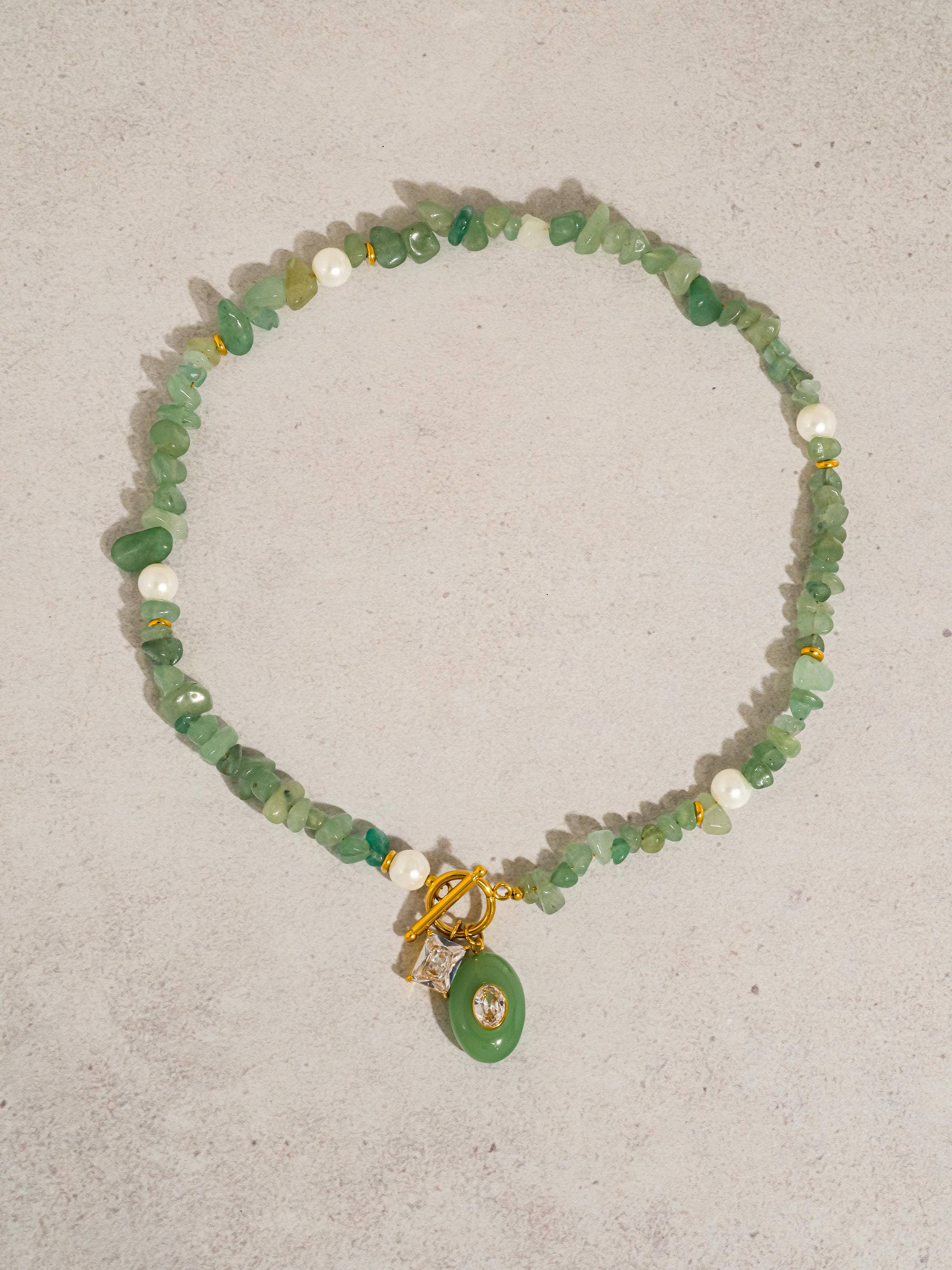 Flânerie Cercey 18K Gold Stone Charm Necklace