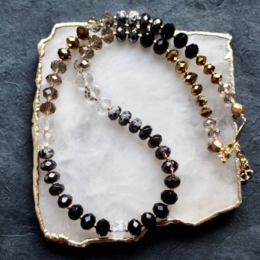 a.v. max Gemma Medium Rondelle Necklace 9044N