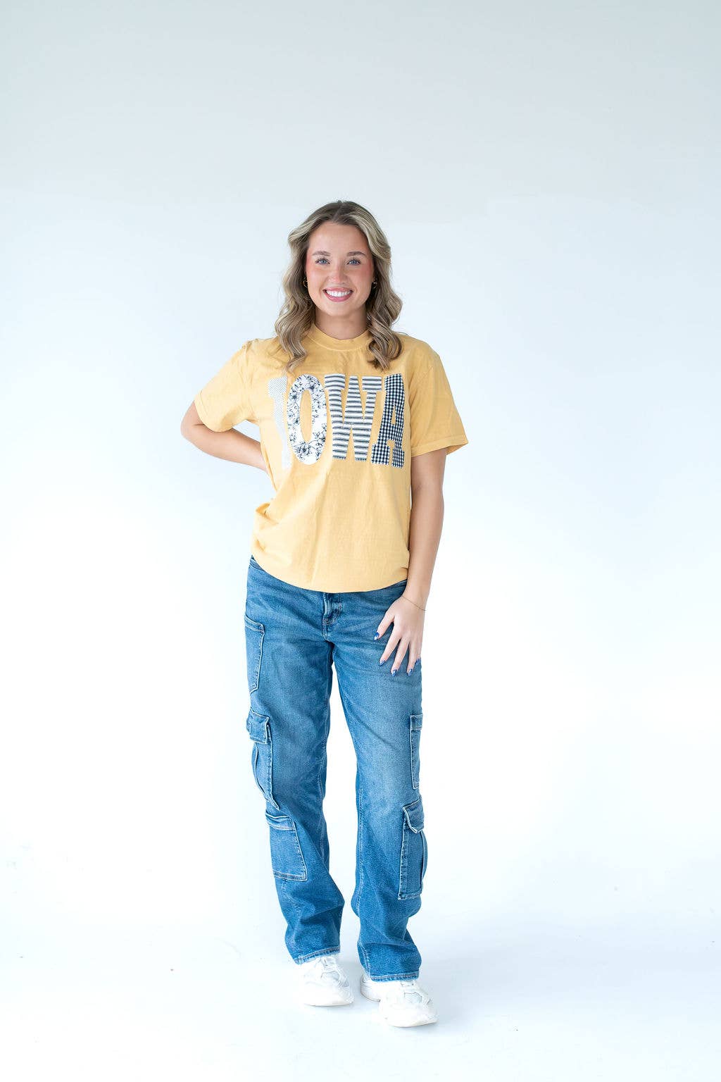 H. Flynn Patchwork Iowa Hawkeyes Tee