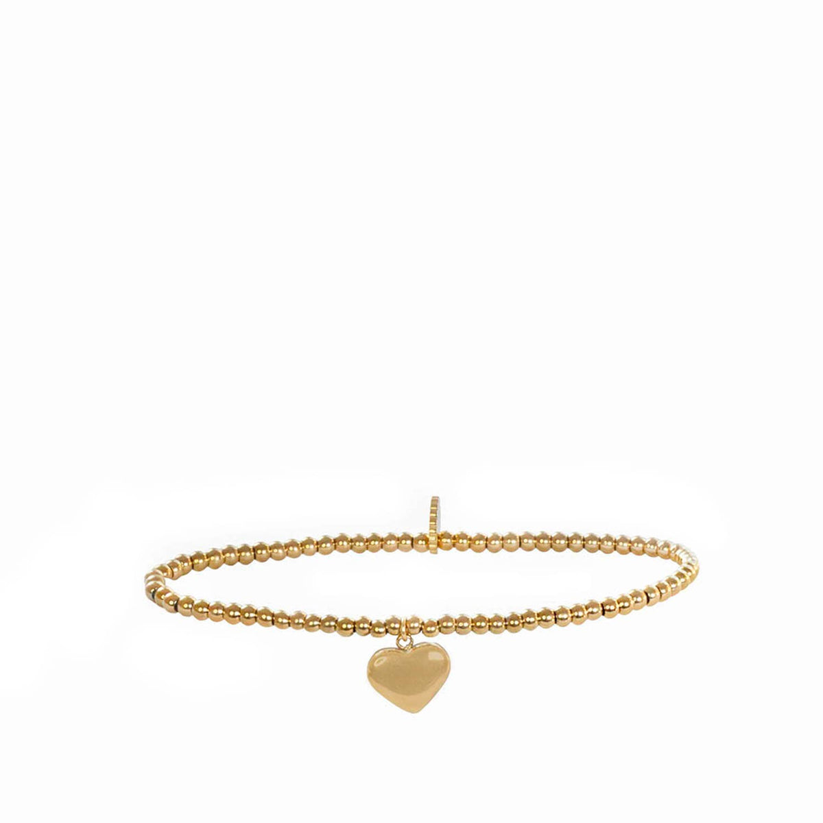 Marlyn Schiff Waterproof Beaded Heart Stretch Bracelet 4311B