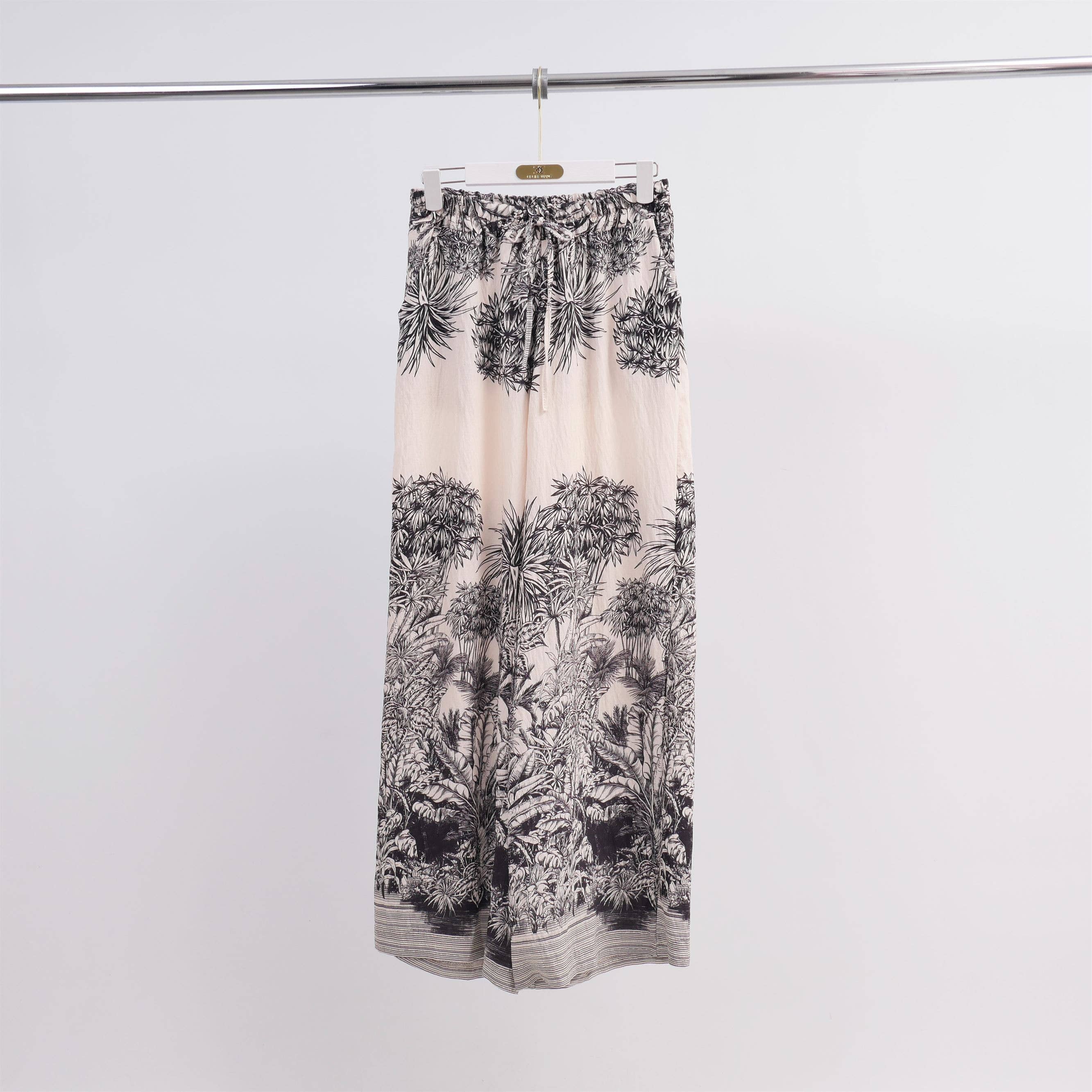 Cecile Wang Printed Trousers 6637VC