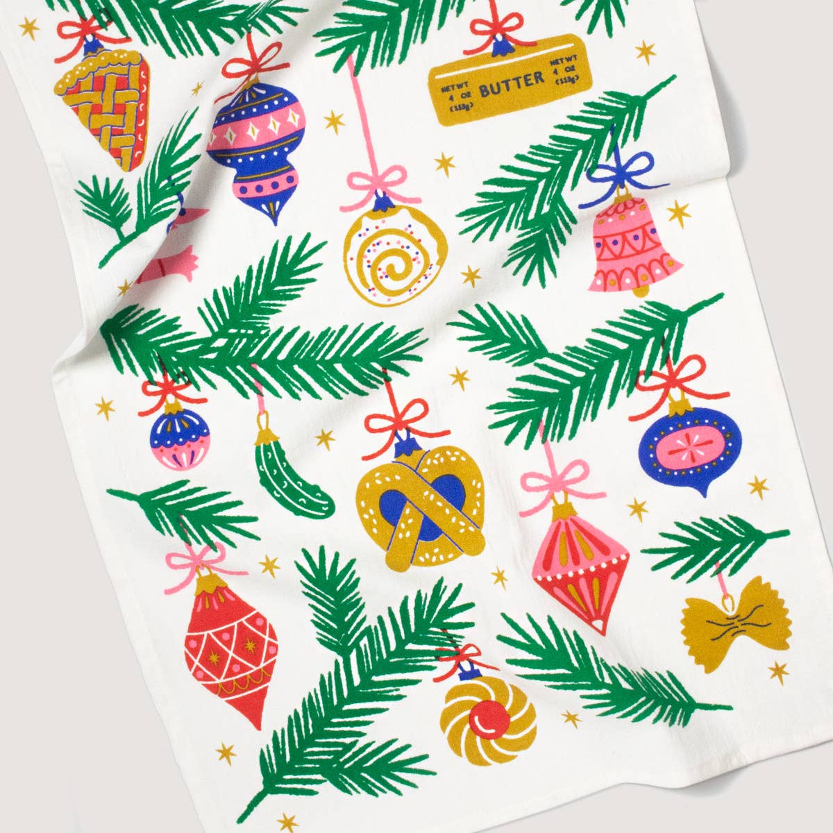 Seltzer Goods Food Ornaments Tea Towel