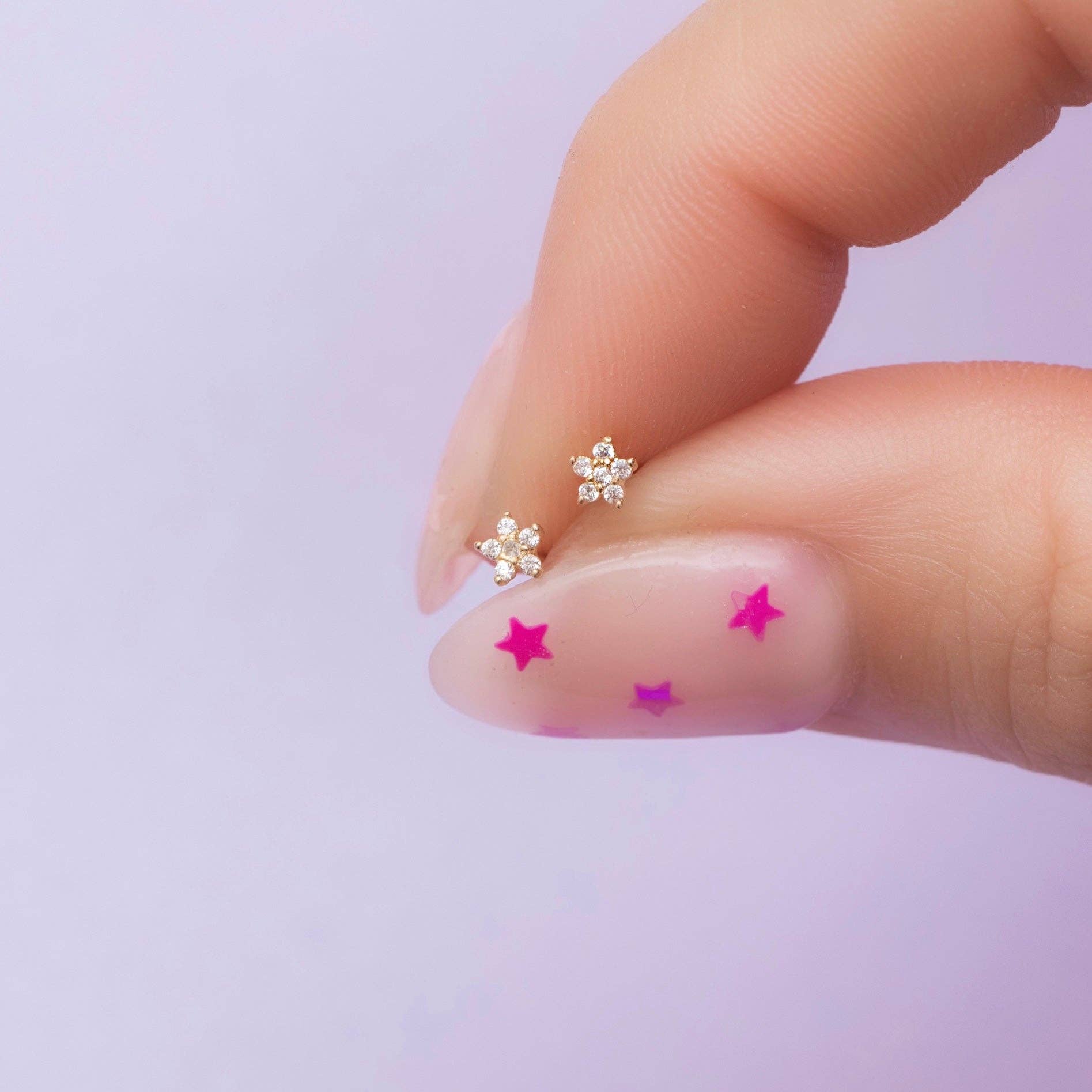 Girls Crew Teeny Tiny Star Studs