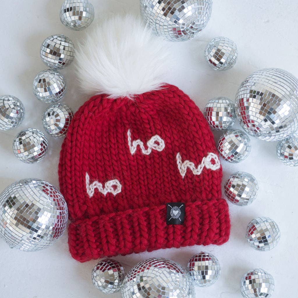 Nickichicki The Ho Hat in Red + Winter White