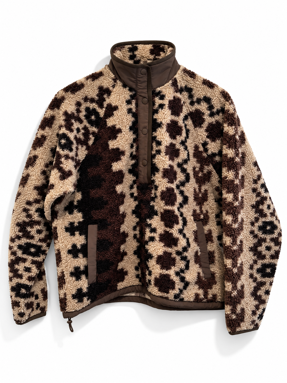 Faherty Fireside Fleece Pullover - Sandy Lights