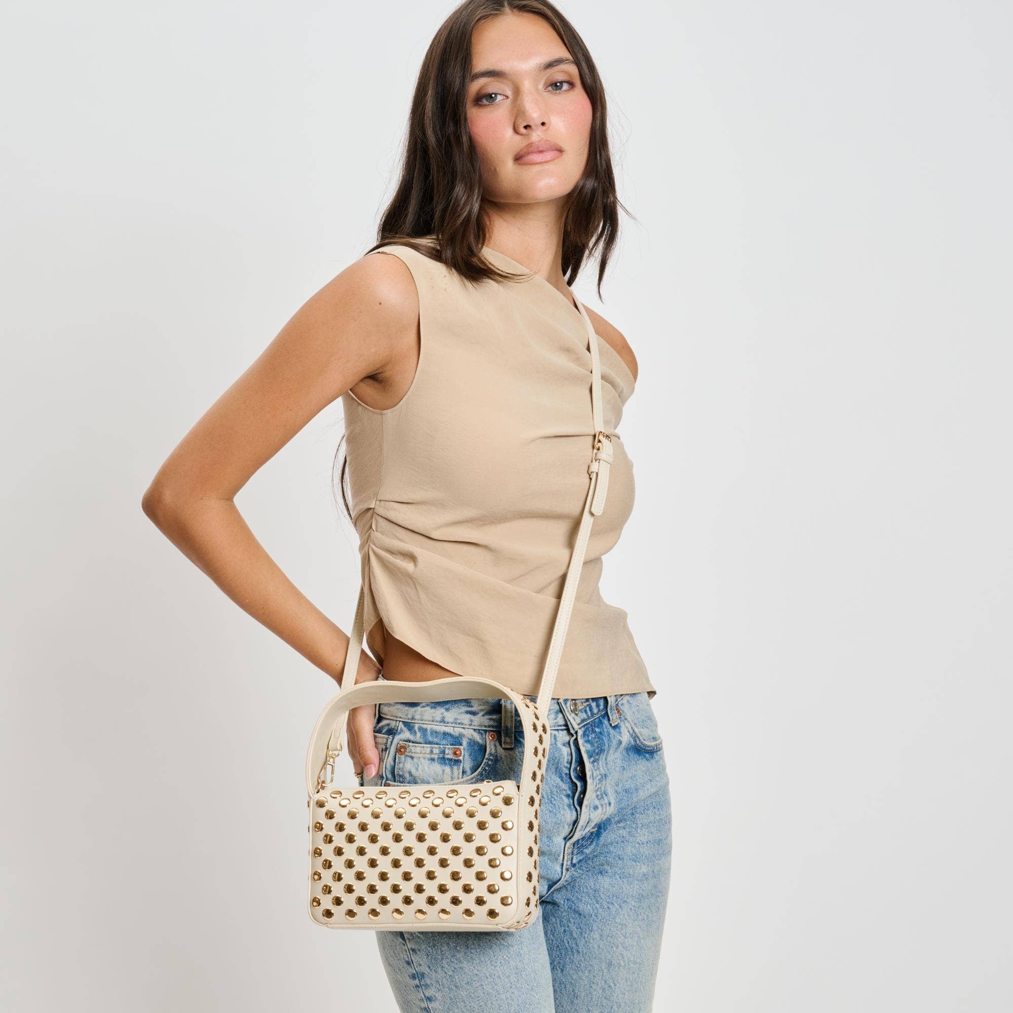 Moda Luxe Isabel Studded Crossbody