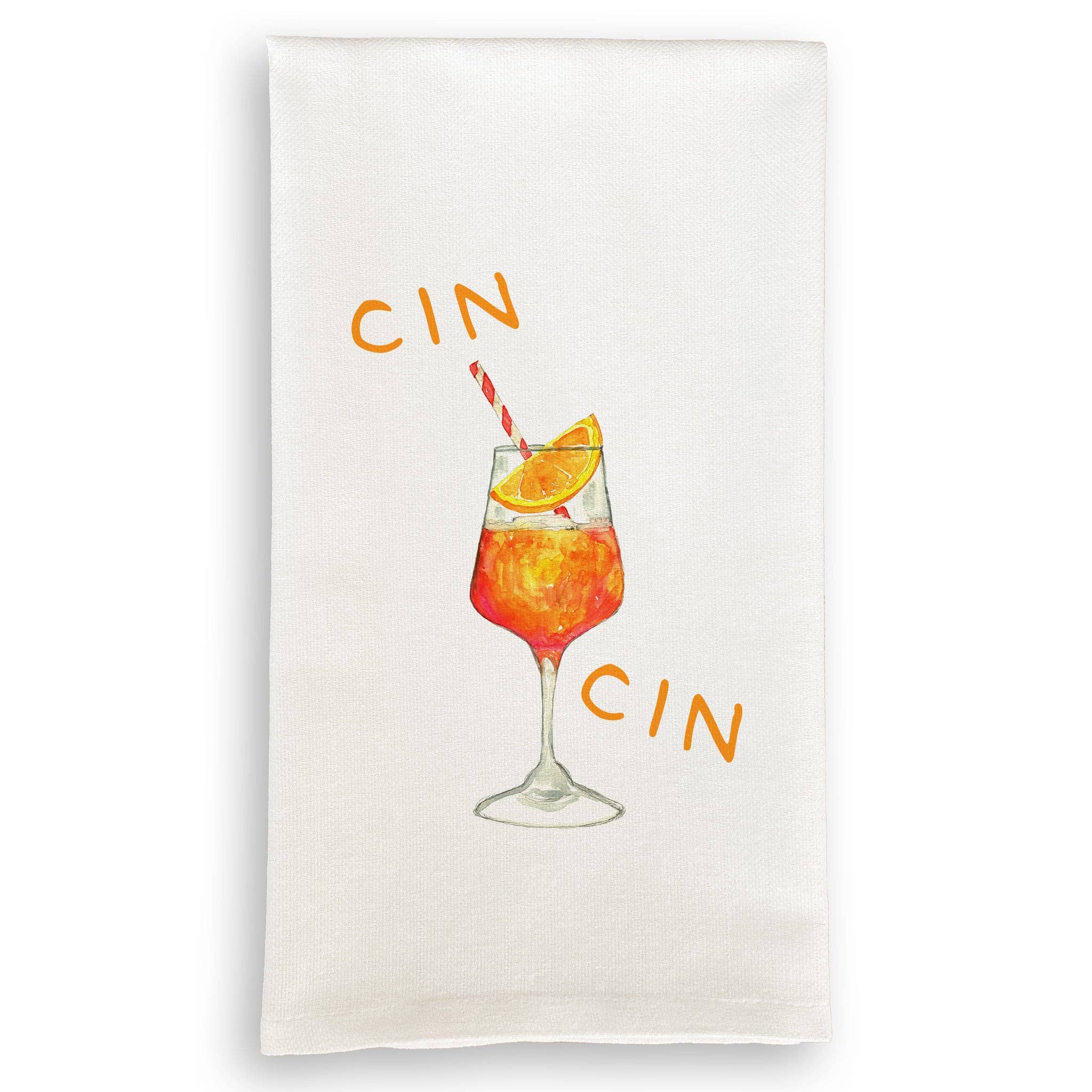 French Graffiti Aperol Spritz Tea Towel