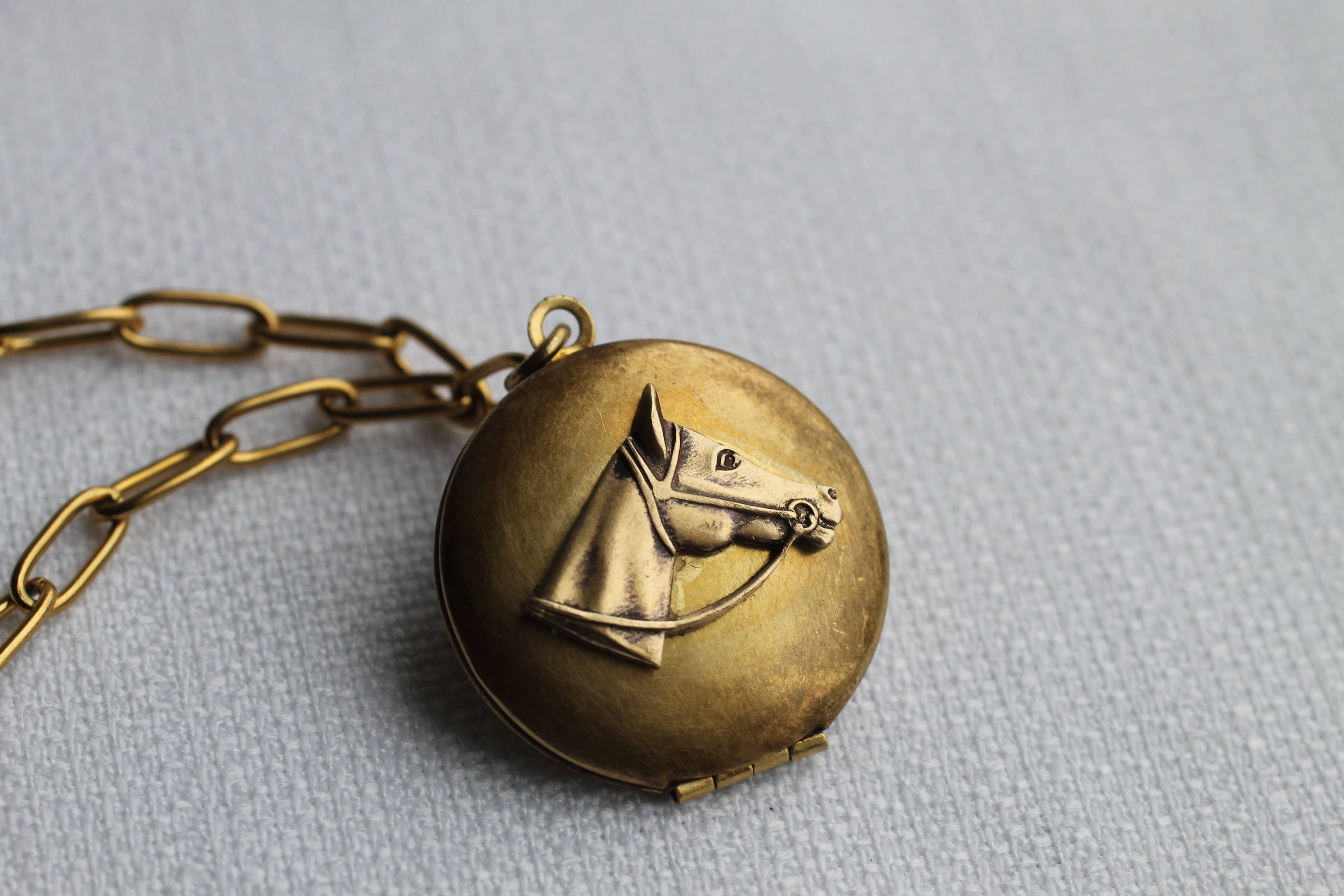 Silk Purse, Sow’s Ear Horse Head Locket