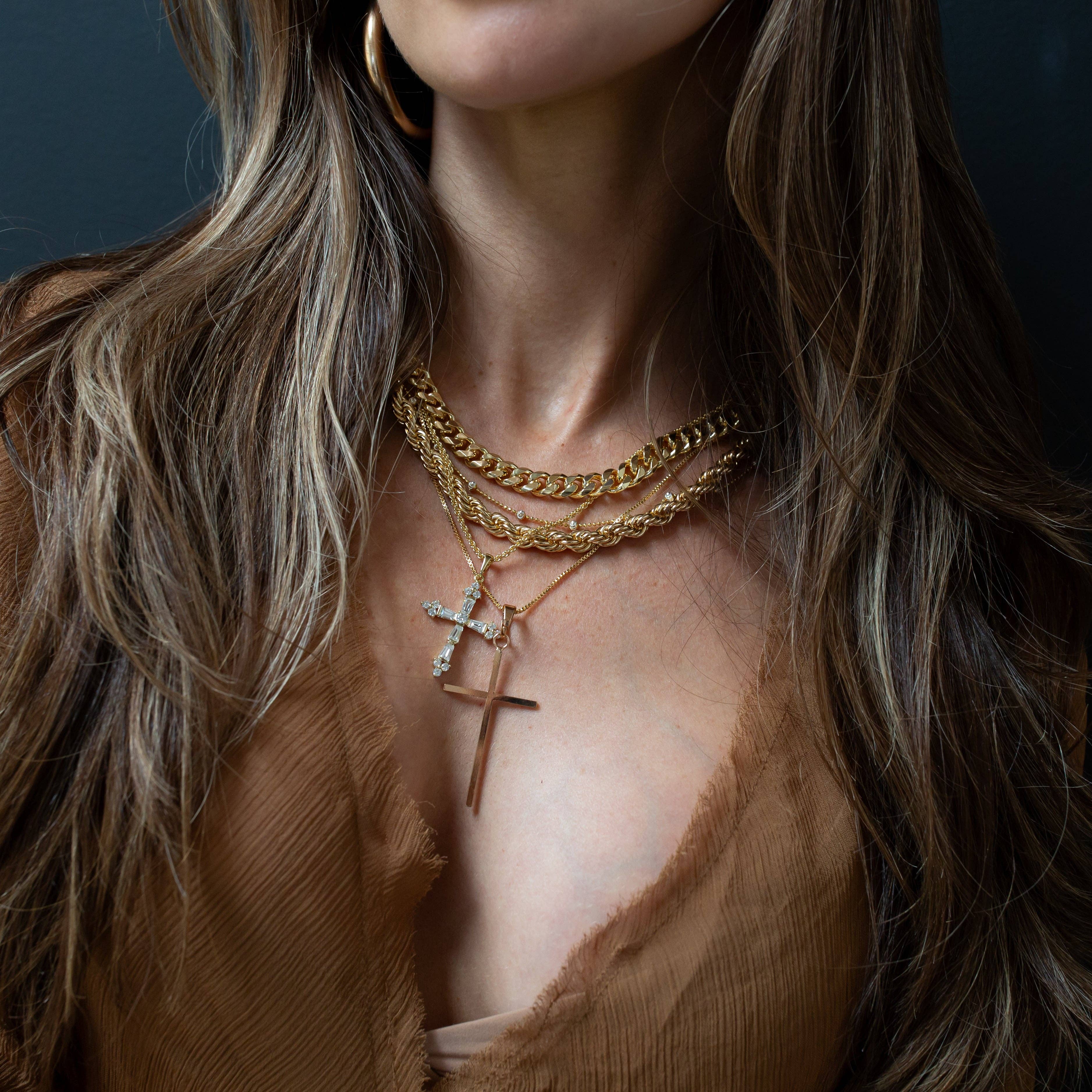 Joy Dravecky Queen's Cross Necklace