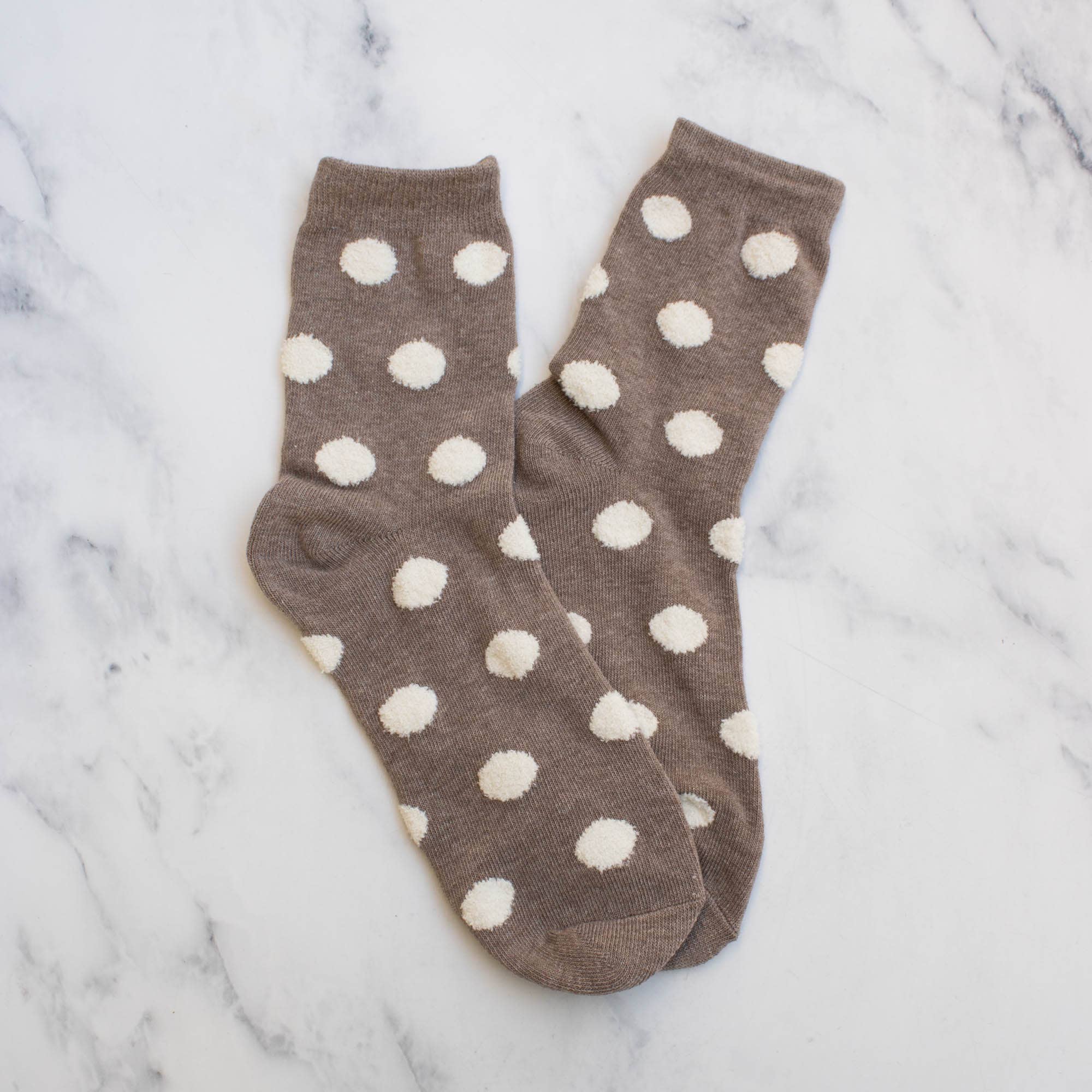 Tiepology Women's Polka Dots Puff Casual Socks