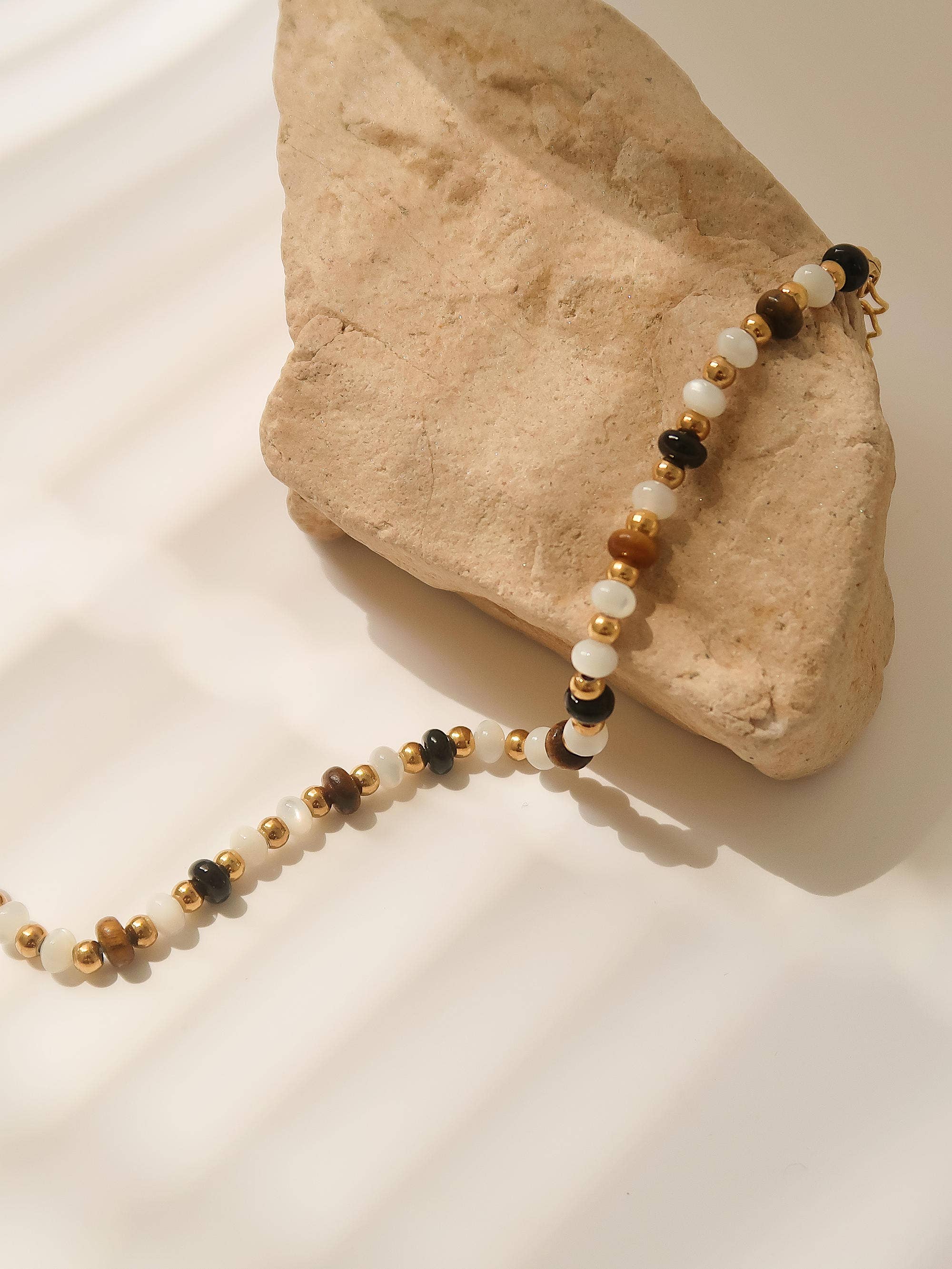 Flânerie Arrow 18K Gold Boho Beaded Necklace