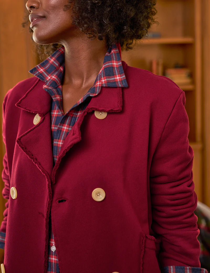 Frank and Eileen Mini Belfast Cropped Sweatshirt Peacoat