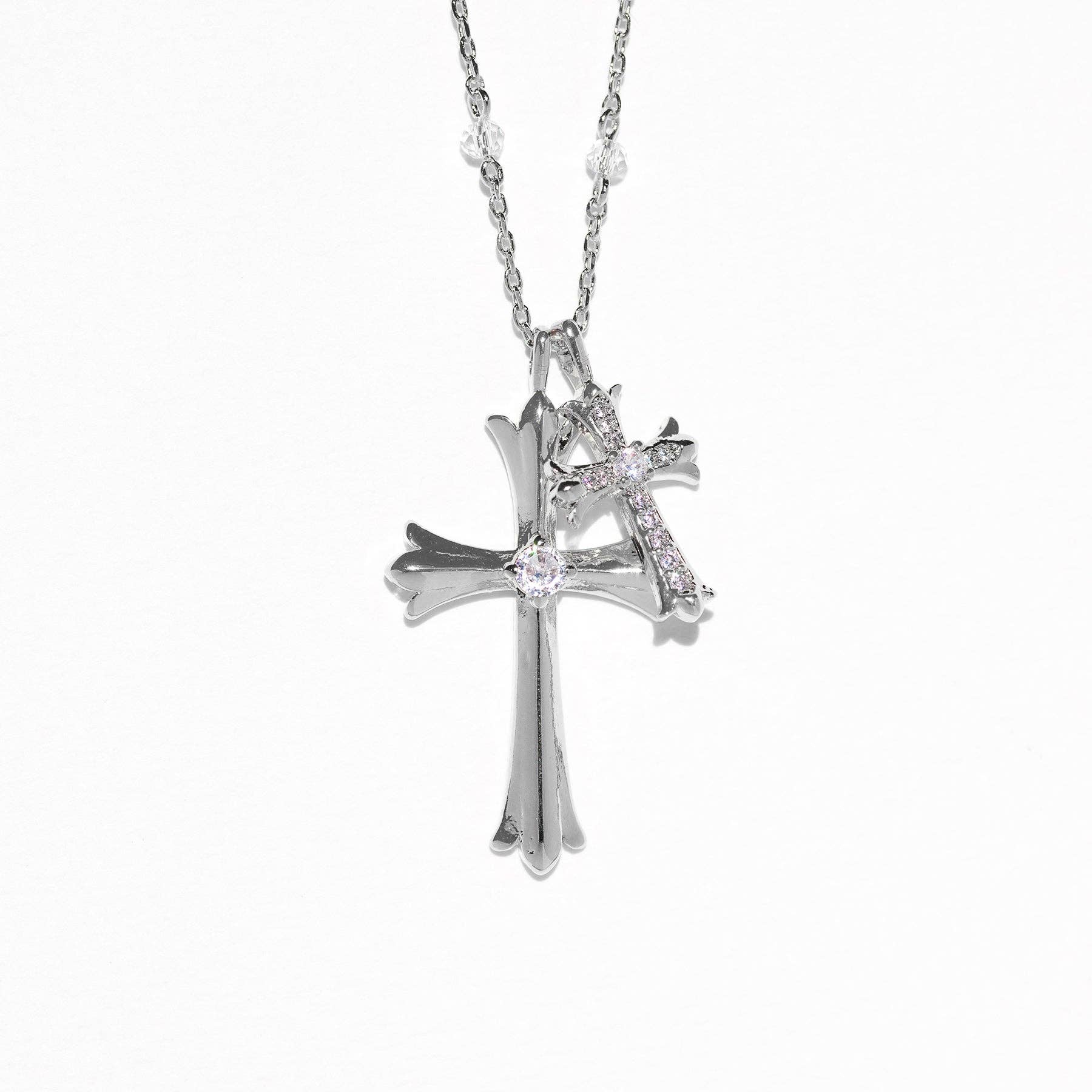 Girls Crew Double Crossed Necklace