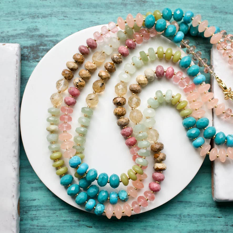 a.v. max Gemma Medium Rondelle Necklace 9044N