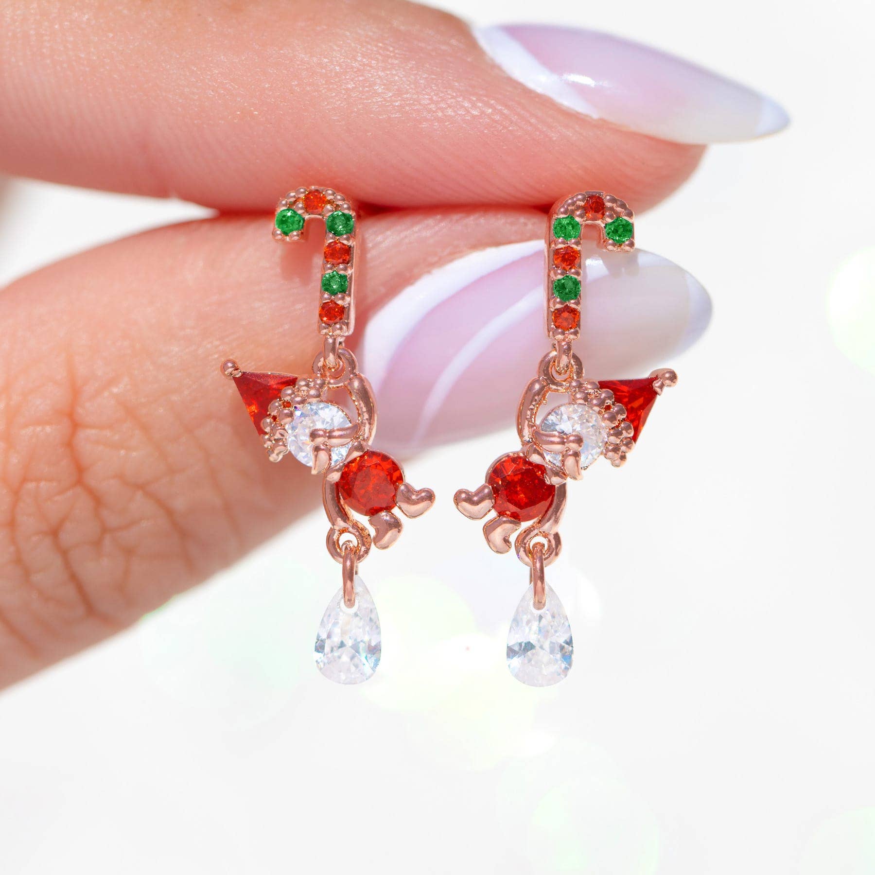 Girls Crew Down The Chimney Dangle Earrings