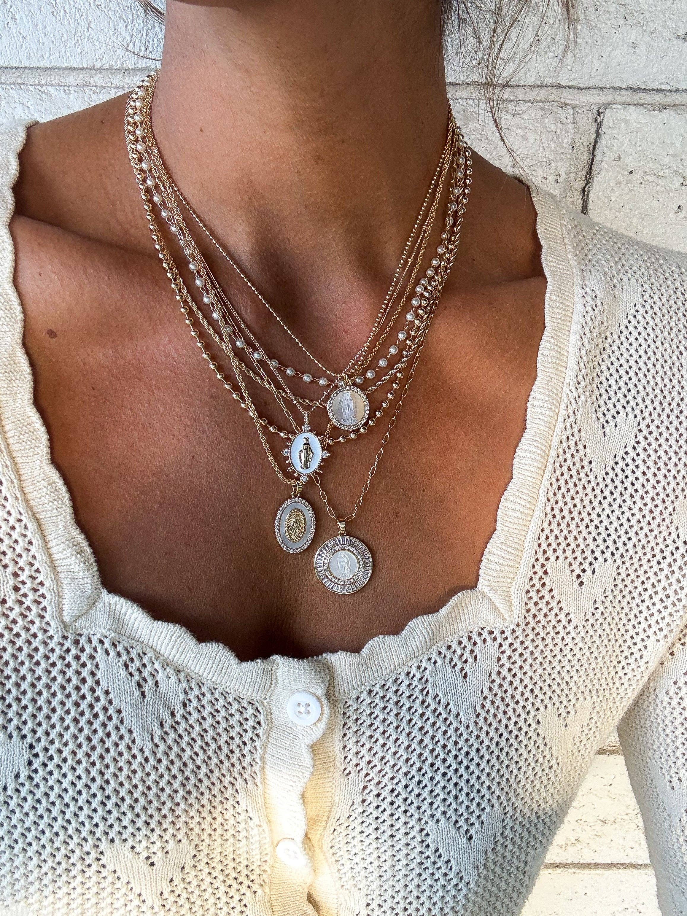 Joy Dravecky Classic Mother Mary Necklace