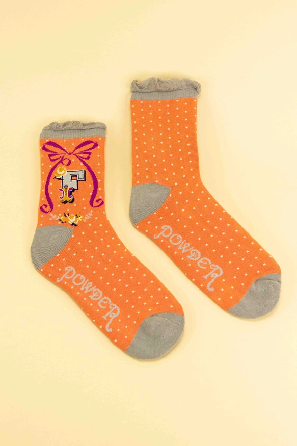 Powder Monogram Socks