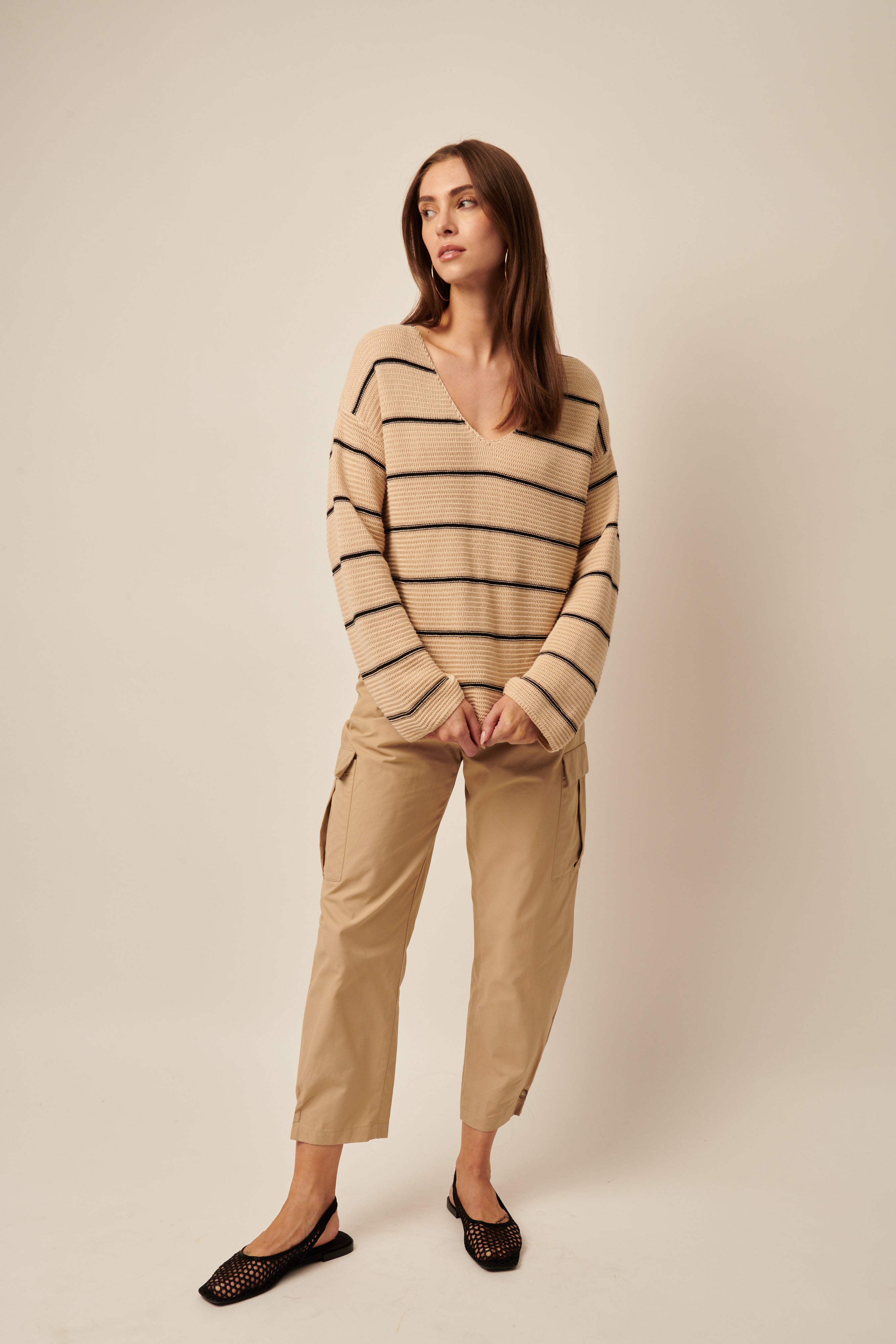 Line the Label Stella Linen-Cotton Sweater