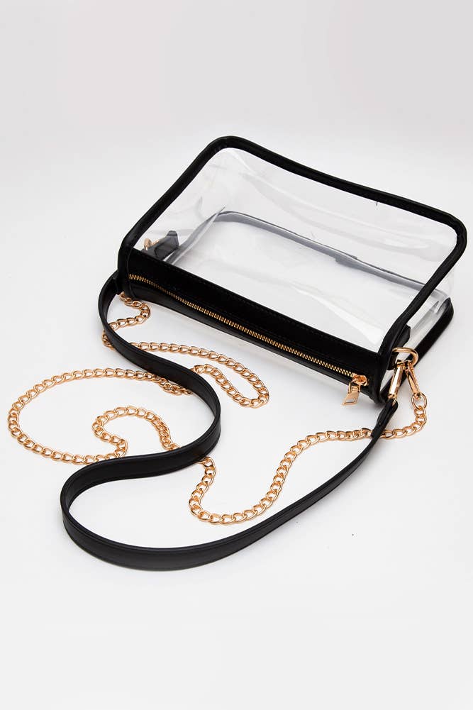 Catherine's Game Day Clear Rectangle Stadium Crossbody Bag