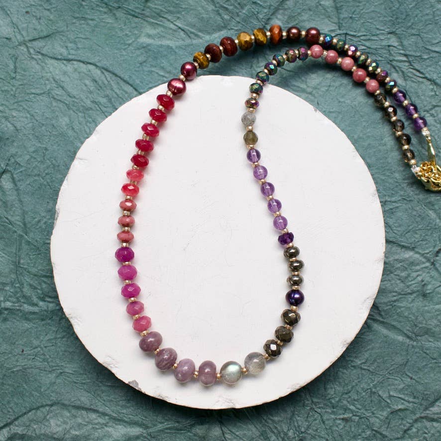 a.v. max Gemma Small Rondelle Necklace 9043N