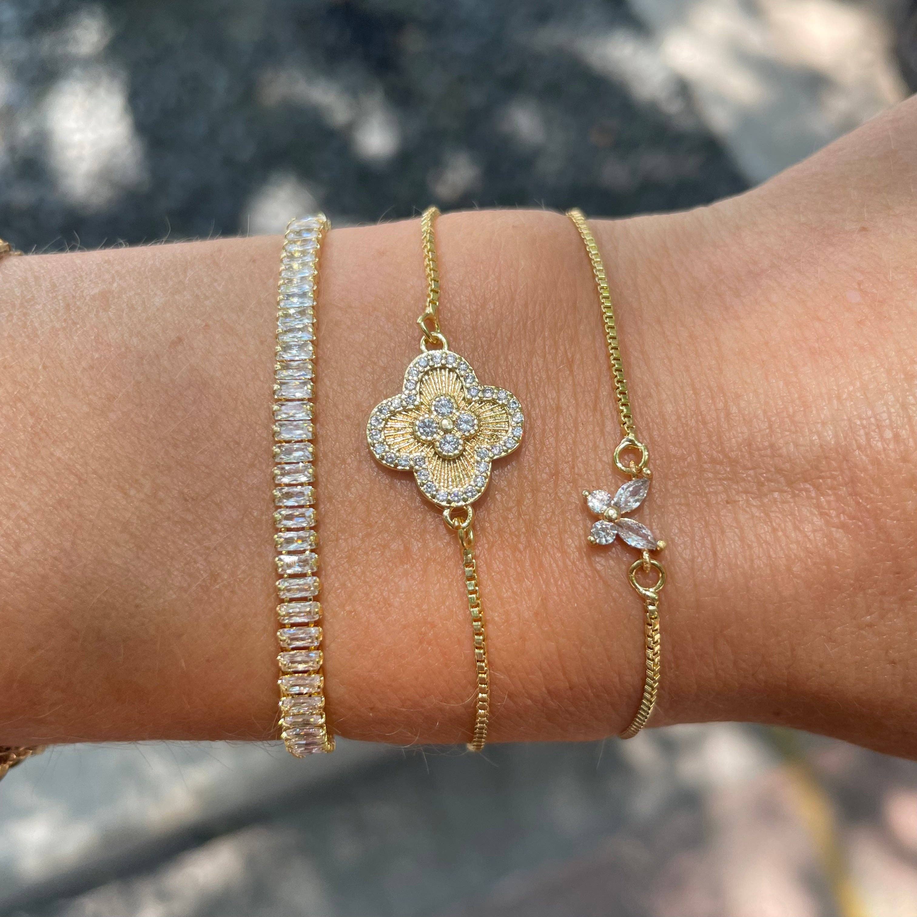 Nikki Smith Designs Claudia Crystal Slider Bracelet