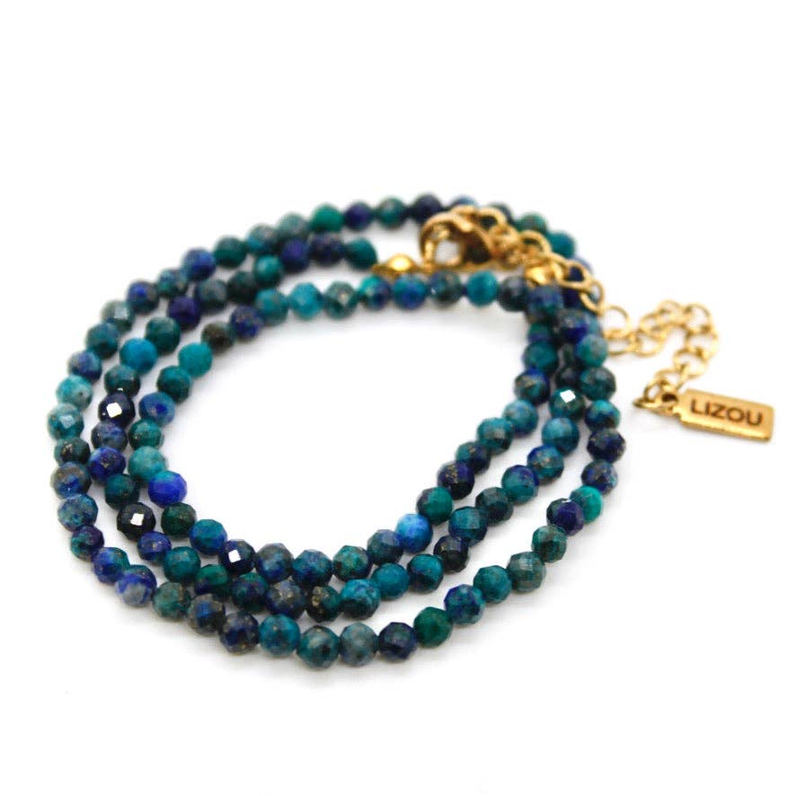 Lizou 16" Phoenix Lapis Lazuli Stone Necklace #22
