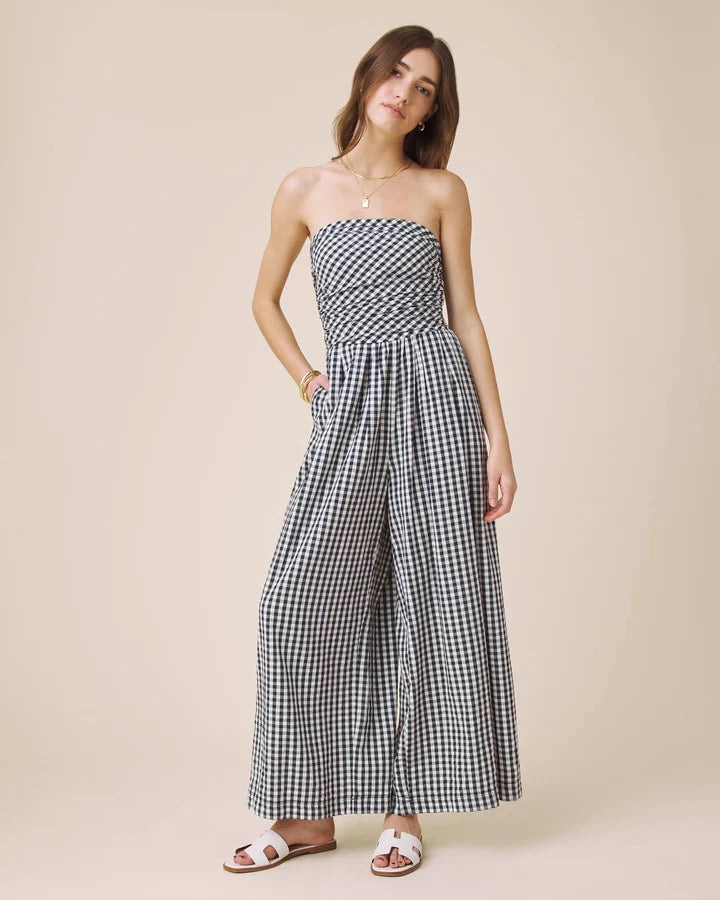 Splendid Gigi Gingham Jumpsuit RM6R001