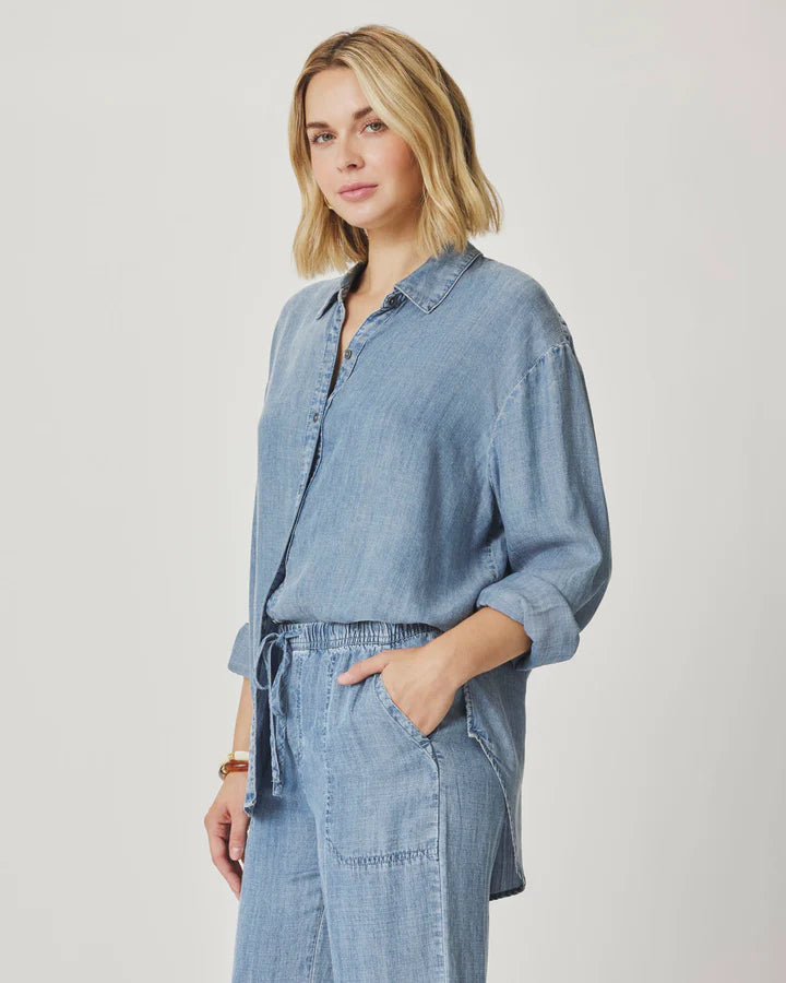 Splendid Button Down in Indigo RF3W723