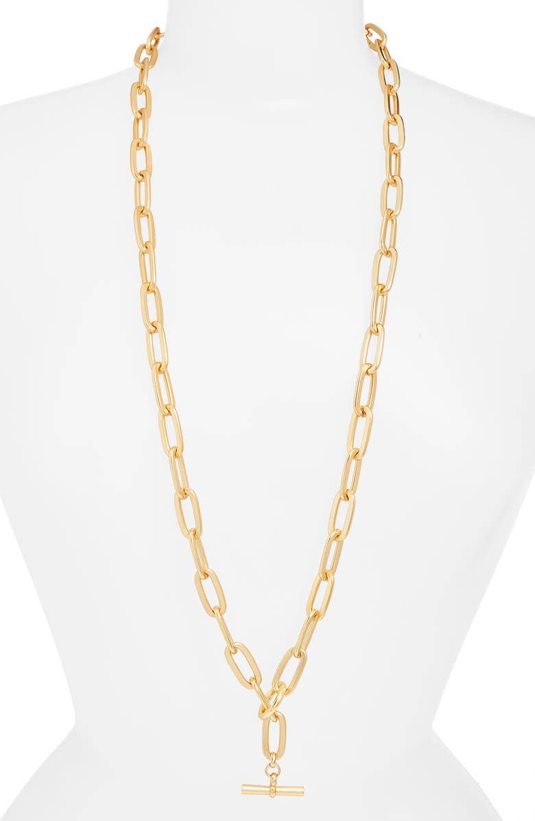 Karine Sultan Bold Thick Link Long Chain Necklace N71677.10
