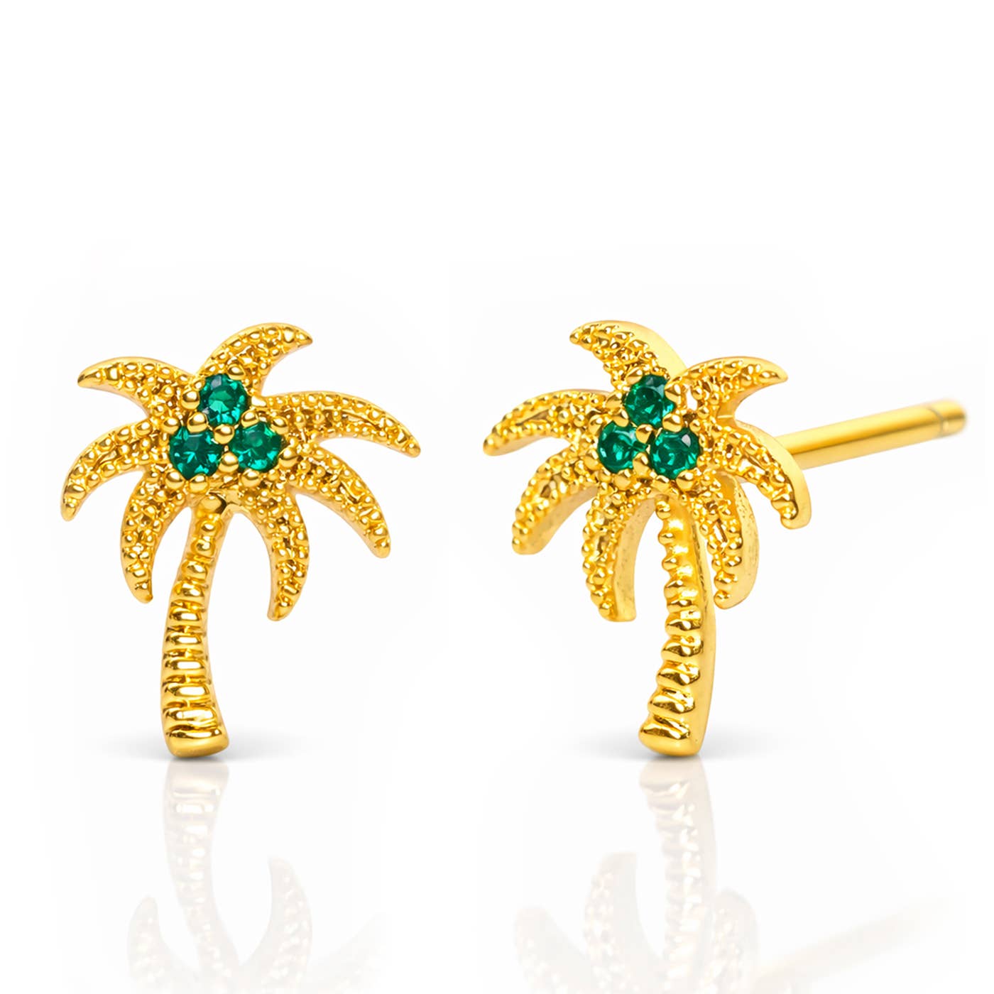 Tai Jewelry Palm Tree Studs TE-1562