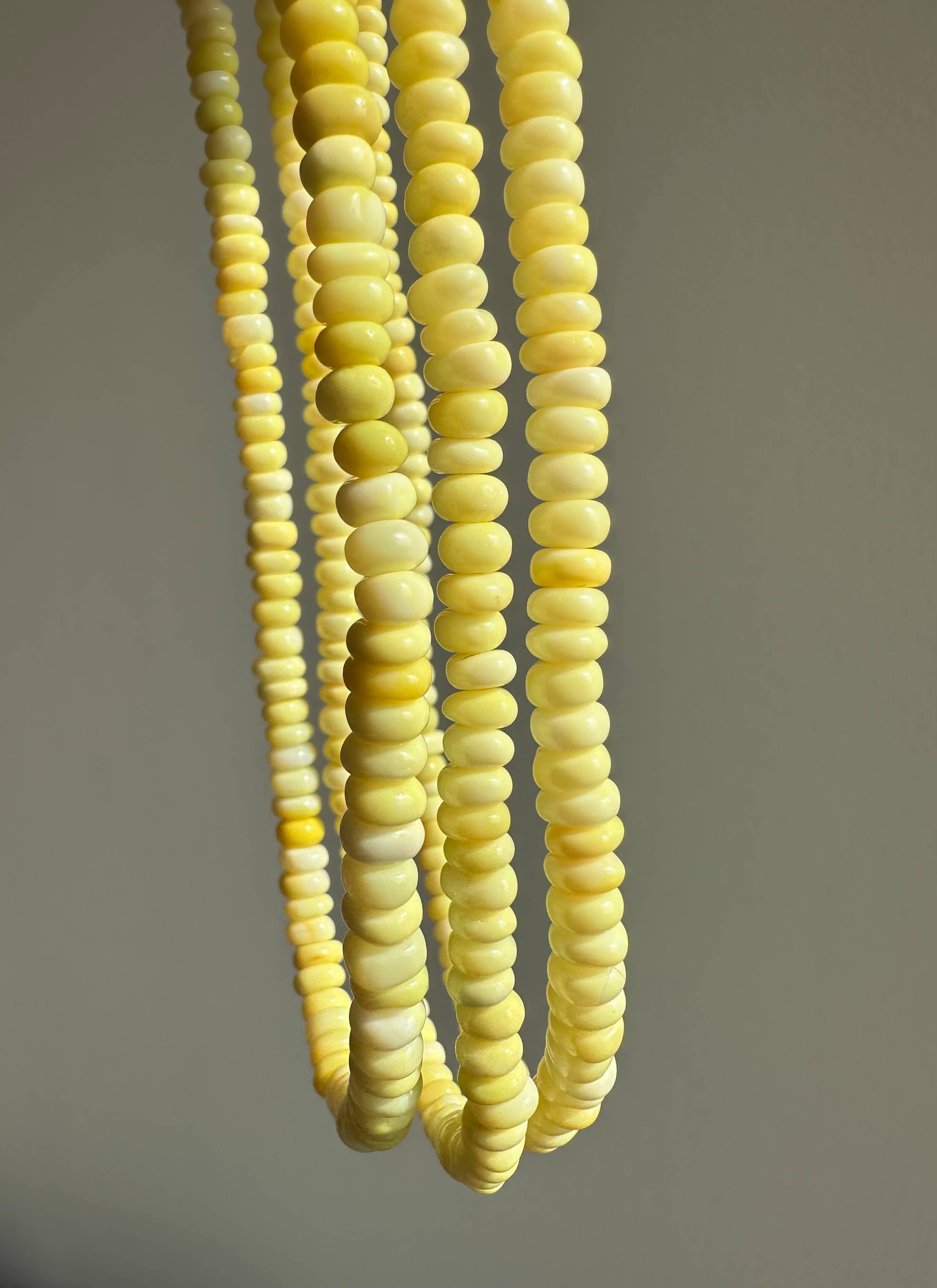 Anokhi Green Butter Yellow Opal Necklace NKB111