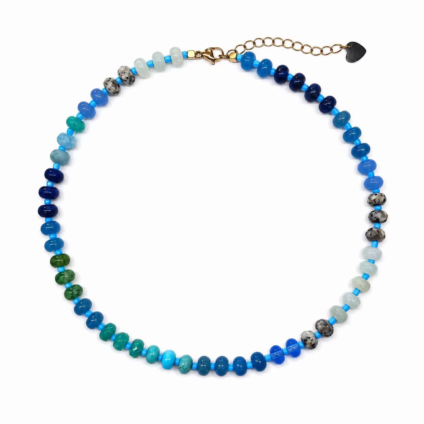 Sahira Bora Bora Blue Beaded Necklace