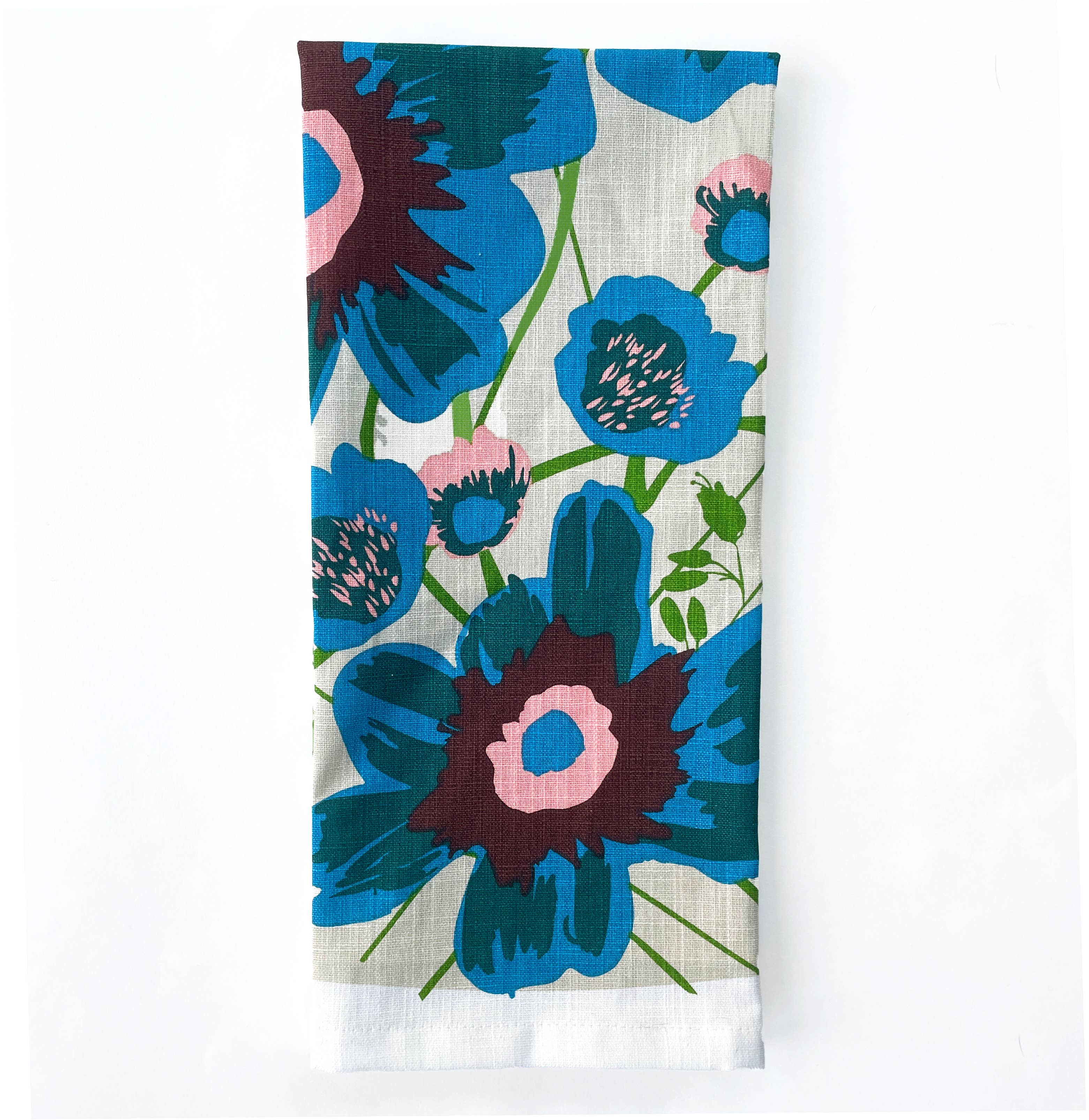 Elizabeth Grubaugh Peony Tea Towel