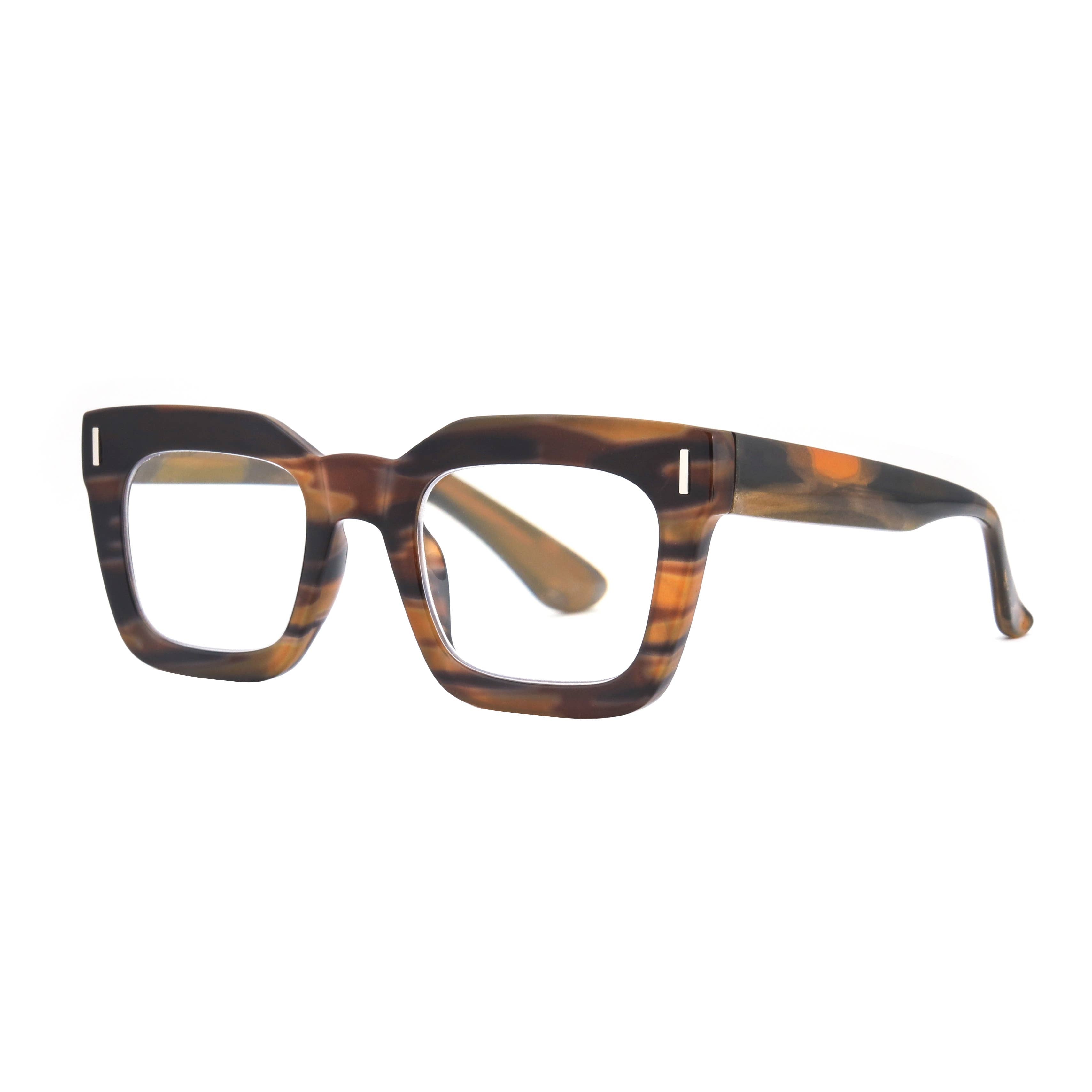 Ryan Simkhai RUMI | Smokey Brown | Blue Light Reading glasses